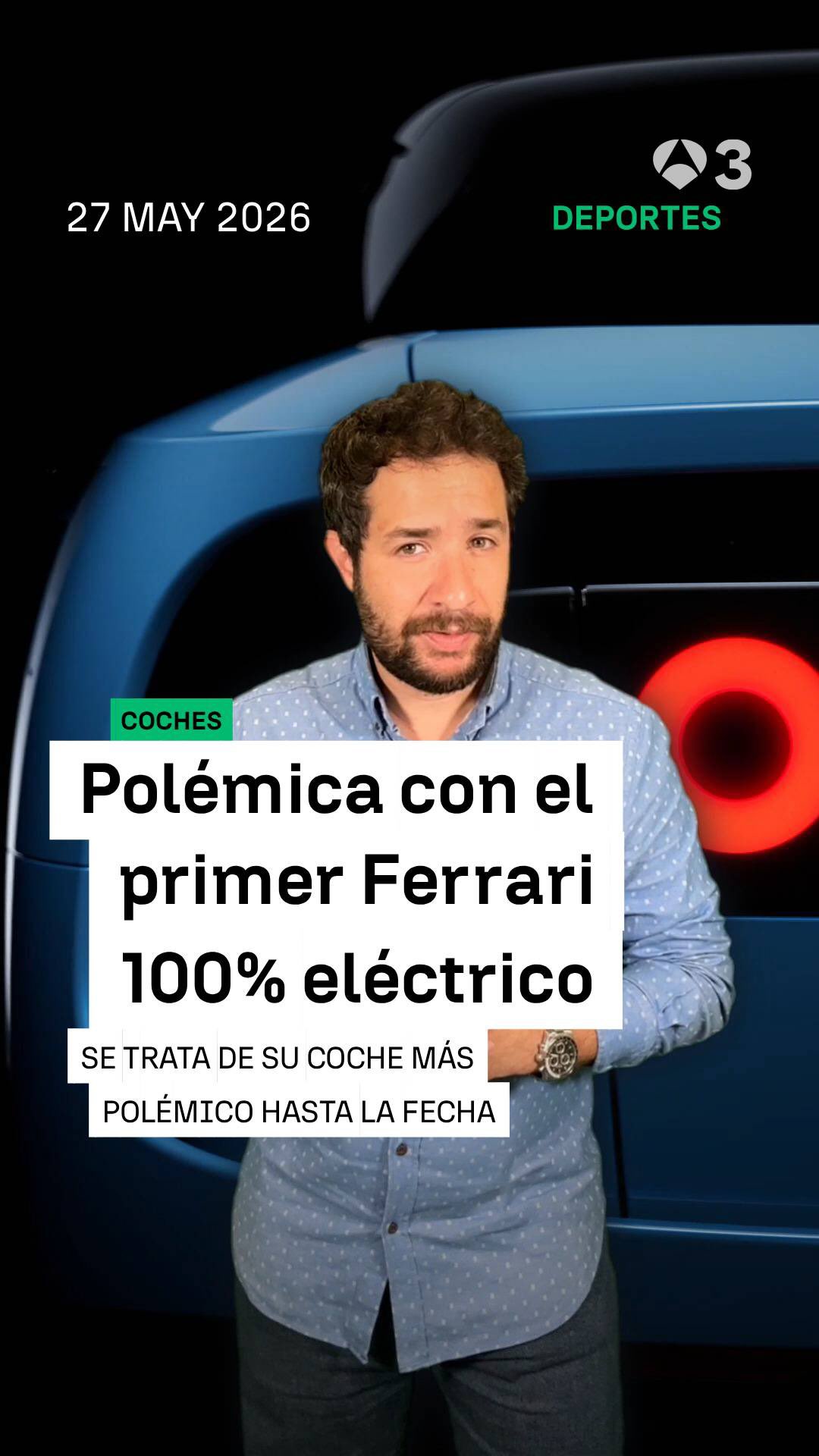 🏎️ Ferrari ha presentado su modelo de coche 100% eléctrico