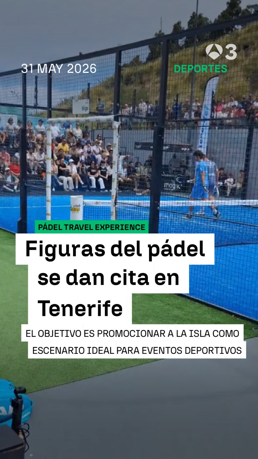 👟 Figuras internacionales del pádel se dan cita en Tenerife en un evento único
