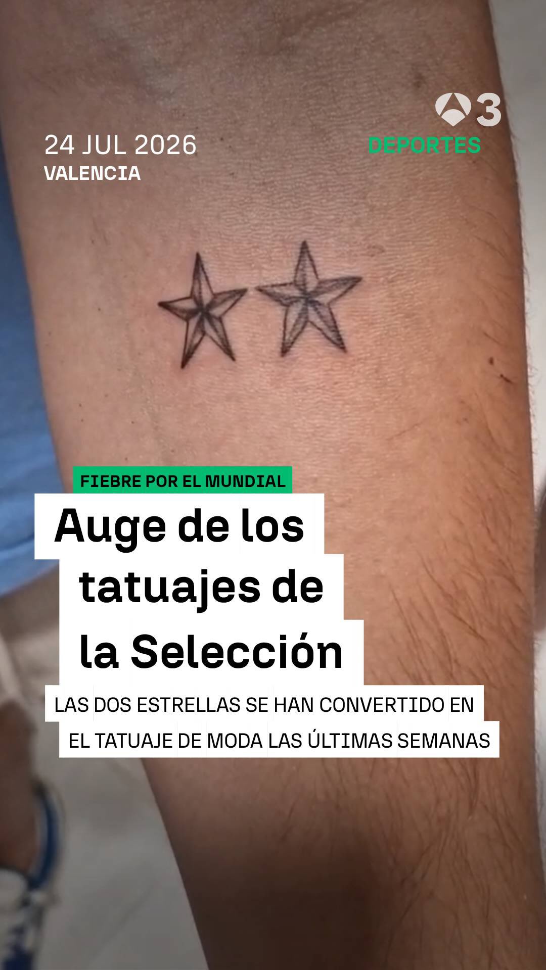 🏆⚽ La fiebre por la victoria de España en el Mundial llega hasta los tatuajes