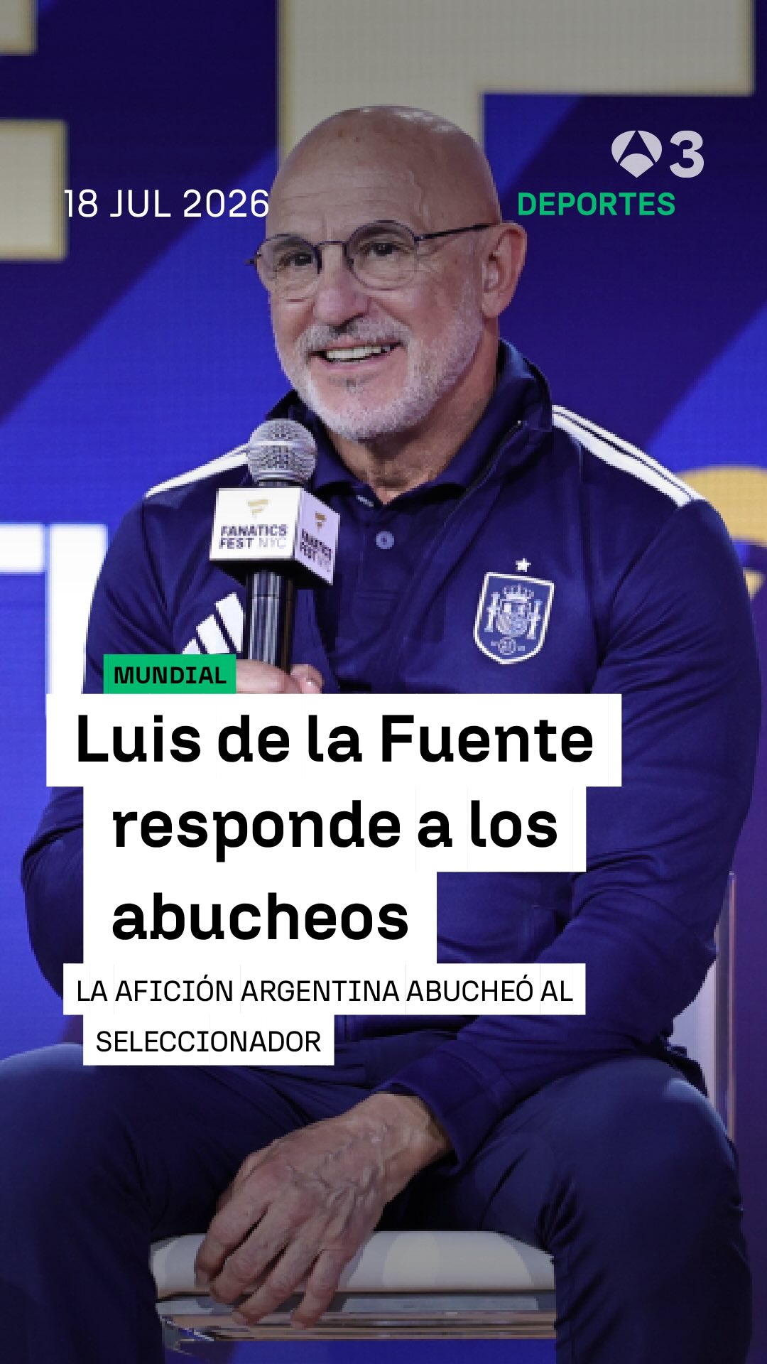 ⚽️🇪🇸 Luis de la Fuente responde a los abucheos de los aficionados argentinos