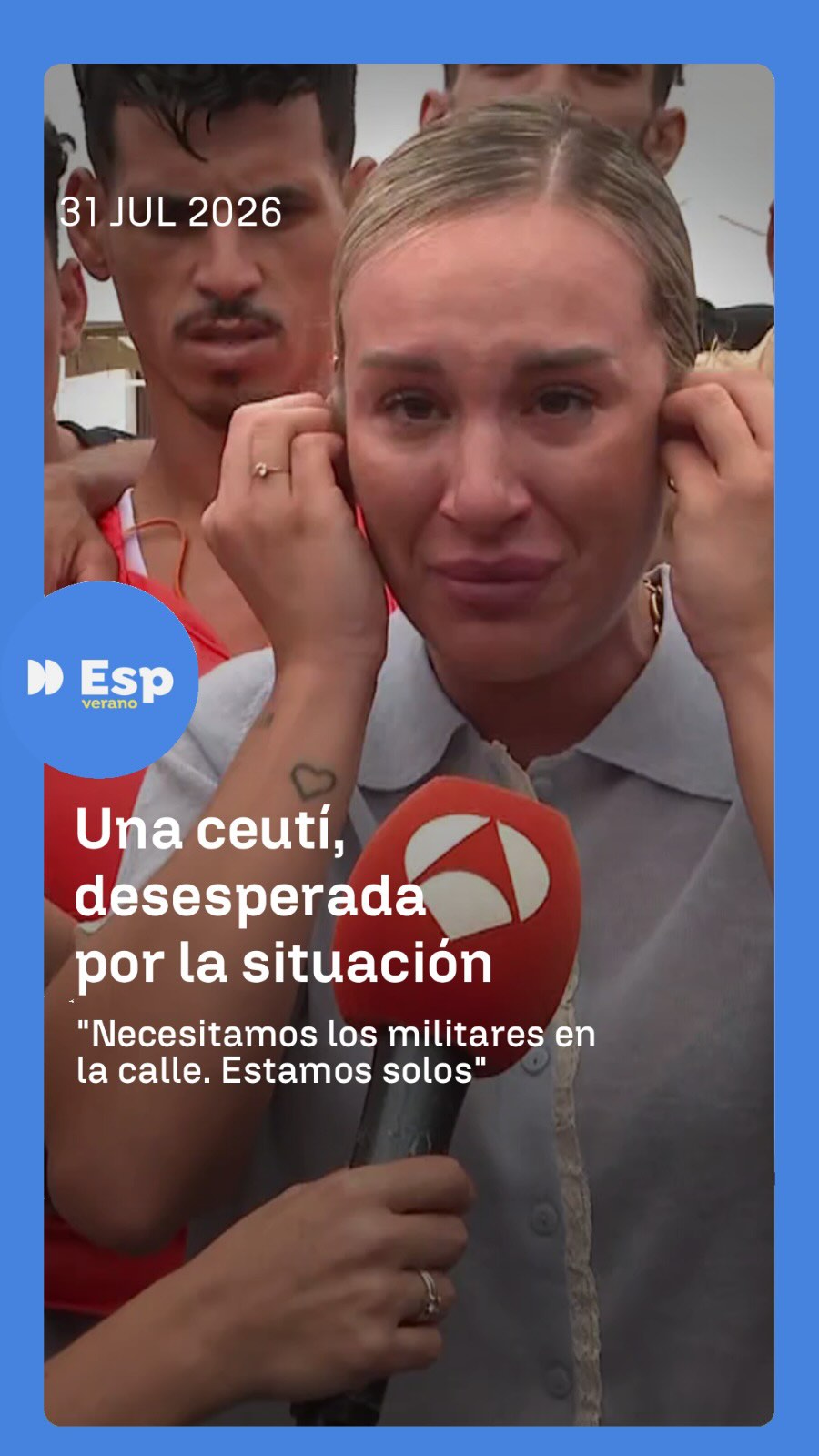 🗣️ “Necesitamos los militares en la calle.