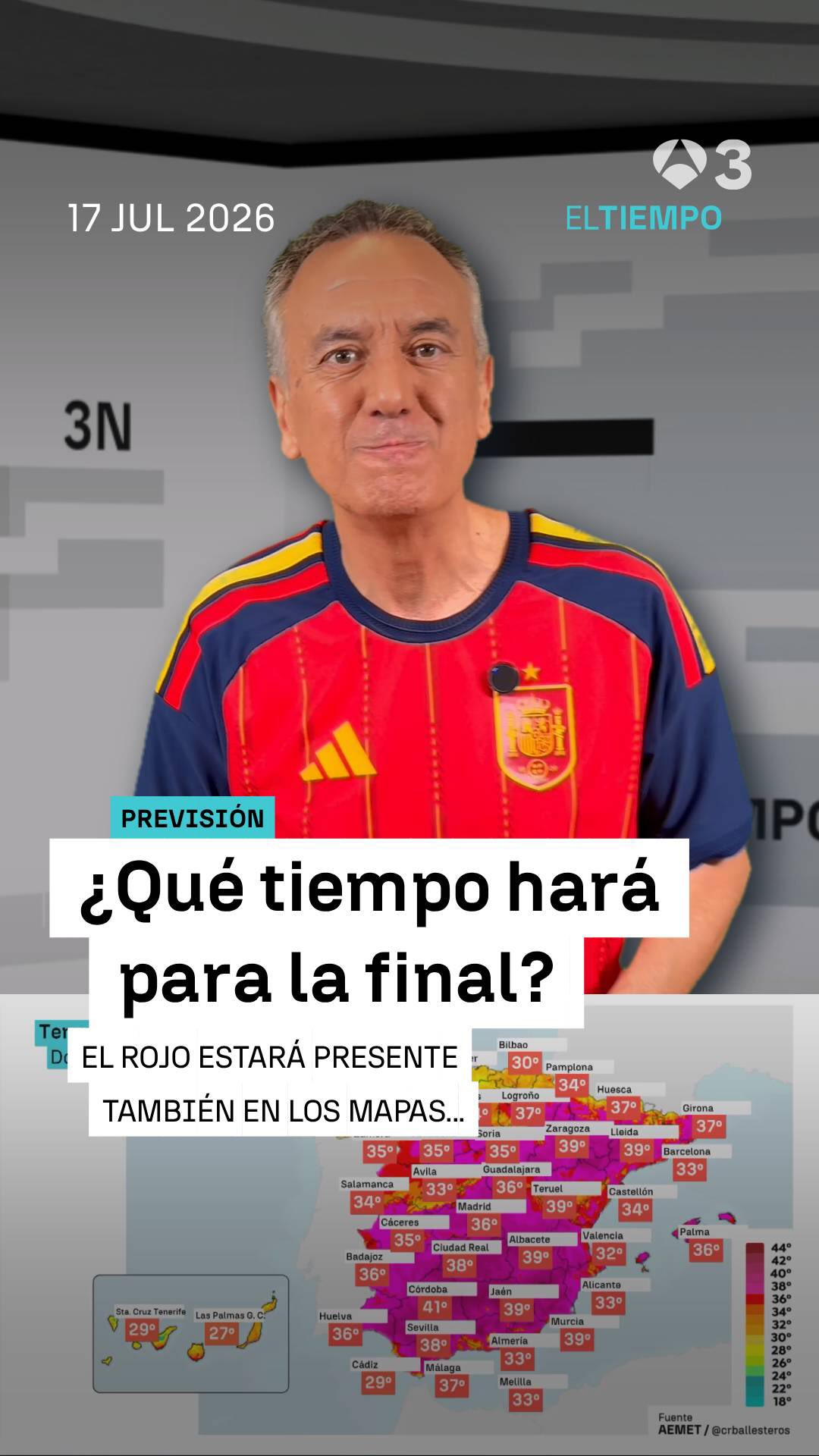 ☀️ Este serán el tiempo de la final… desde Nueva York hasta Albacete