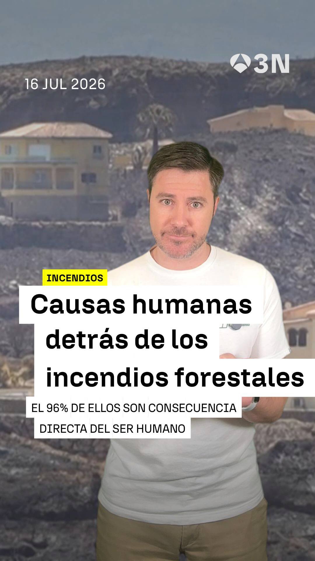 🔥 6 de cada 100 fuegos en espacios verdes son por causas naturales