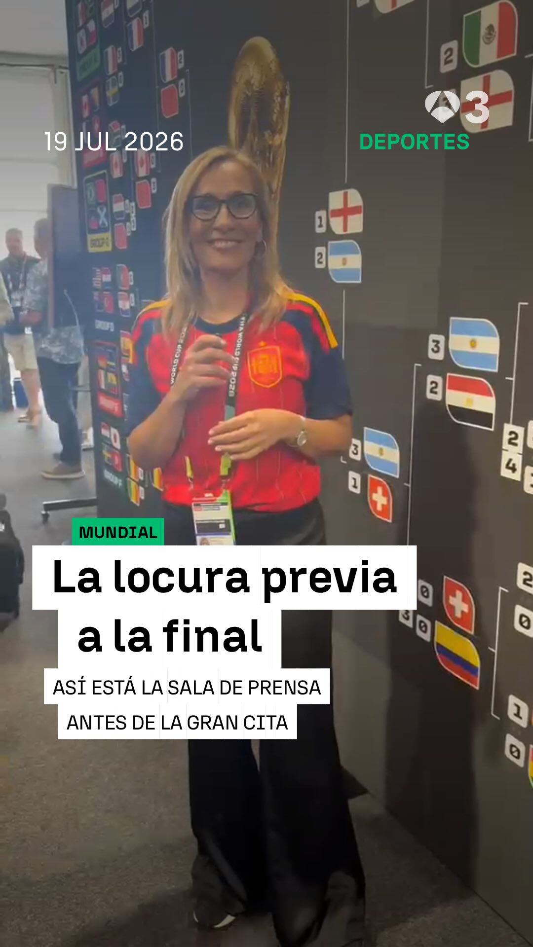 ⚽️🇪🇸⭐️ Así se vive la locura previa a la final del Mundial en la sala de prensa