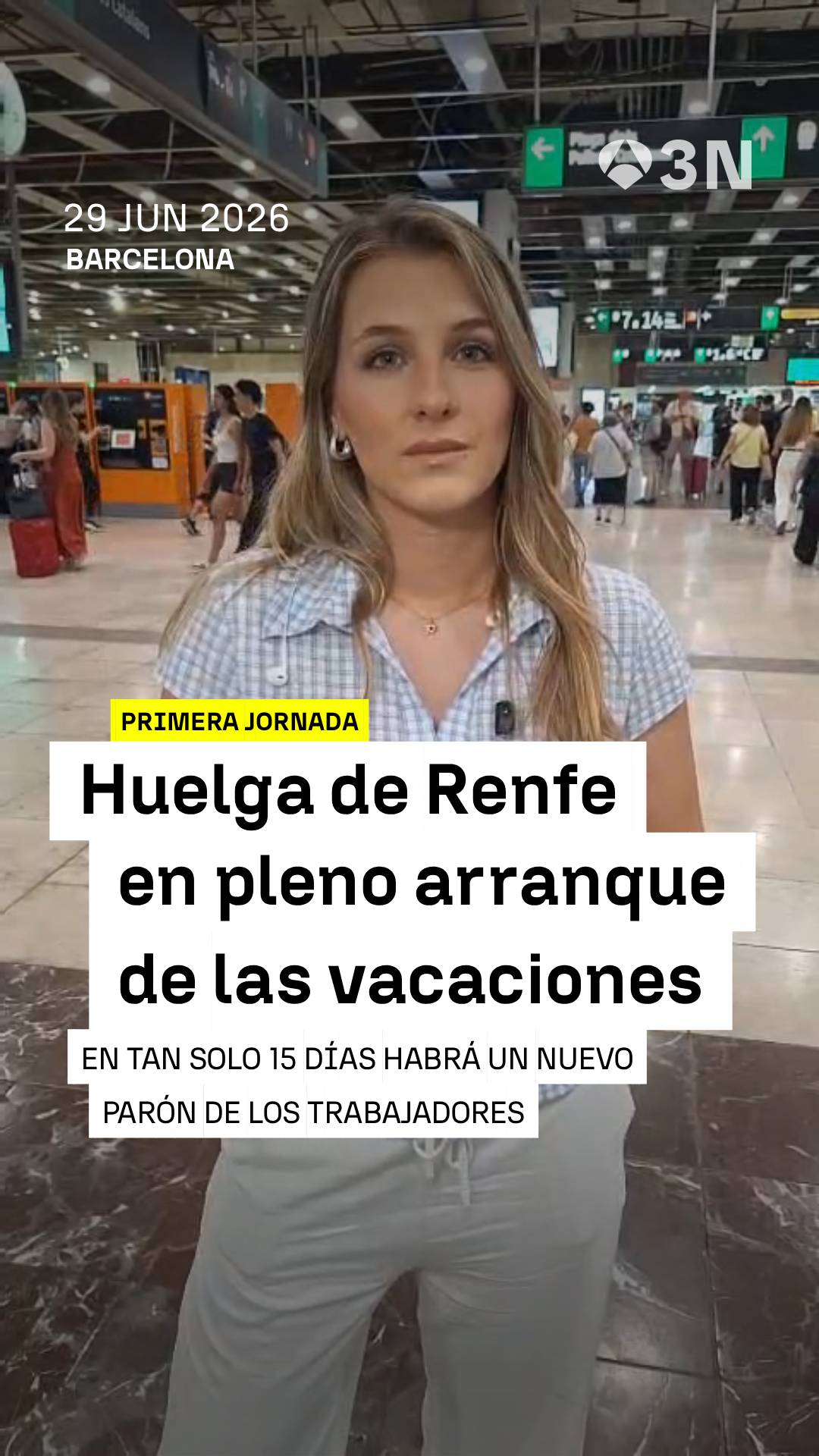 📢🚆 La huelga de Renfe coincide con plena salida de verano y se han visto afectados más de 300 trenes