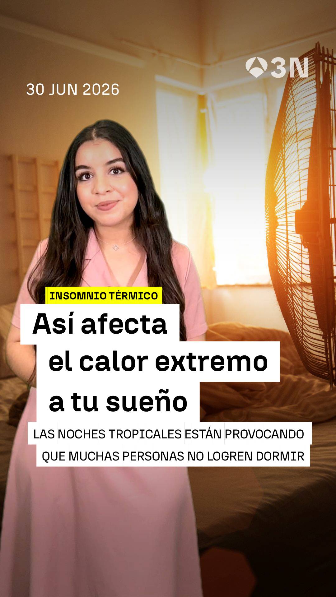 🌙🥵 Si estas noches no consigues dormir, el calor extremo podría tener la culpa