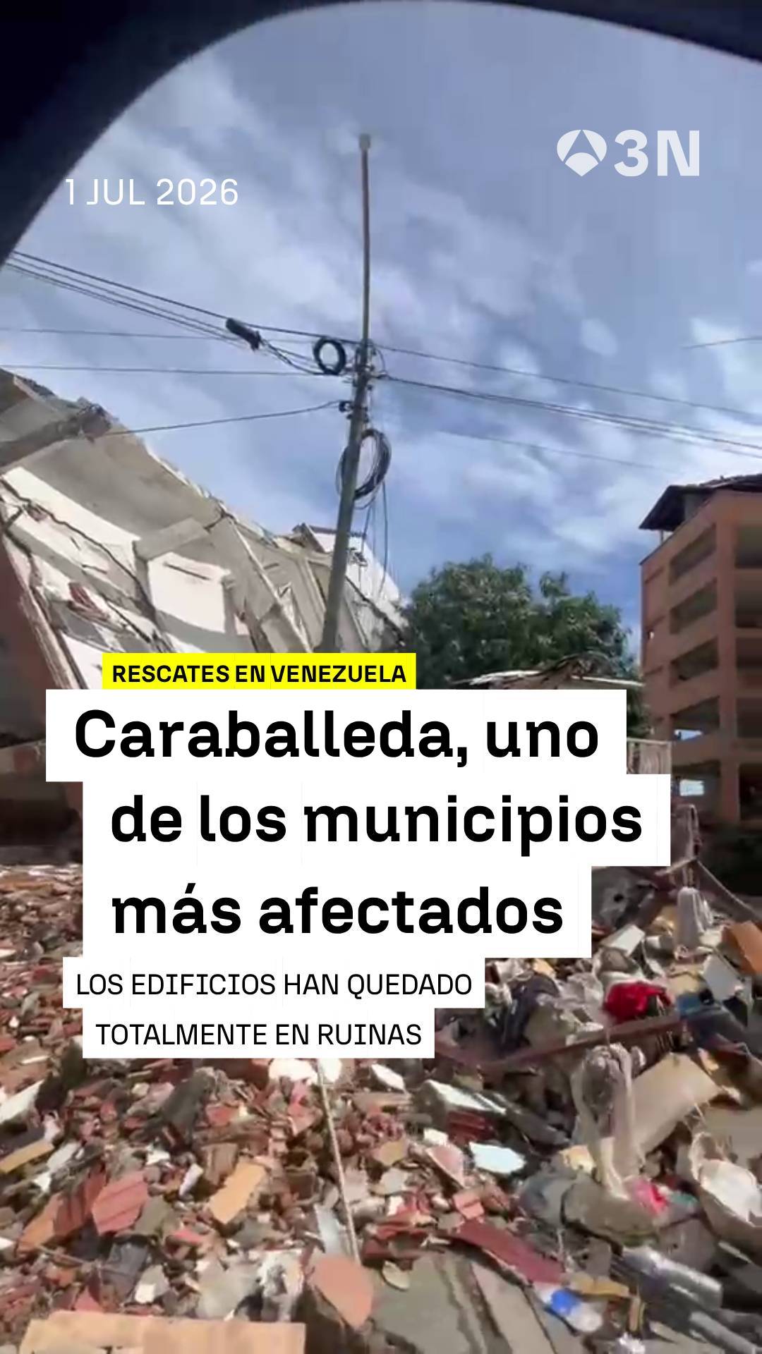 📍 Caraballeda es uno de los municipios más afectados tras el doble terremoto