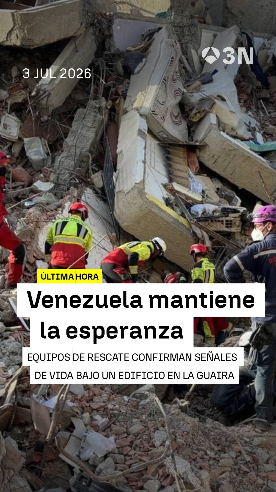 🚒 Las labores de rescate no cesan en Venezuela y consiguen encontrar nuevos rastros de vida.