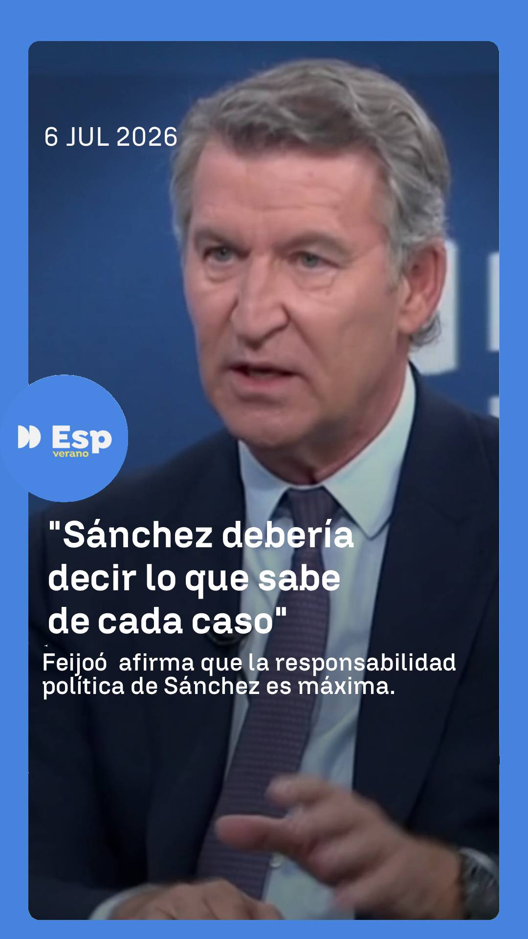 ➡️El dirigente del Partido Popular reflexiona sobre las 'cloacas del Estado'.