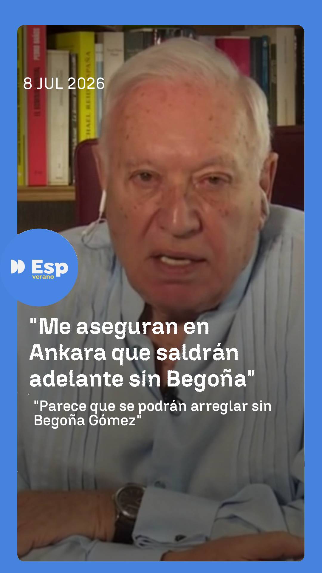 ➡️ José Manuel García-Margallo declara acerca de Begoña Gómez en la cumbre de la OTAN en Ankara