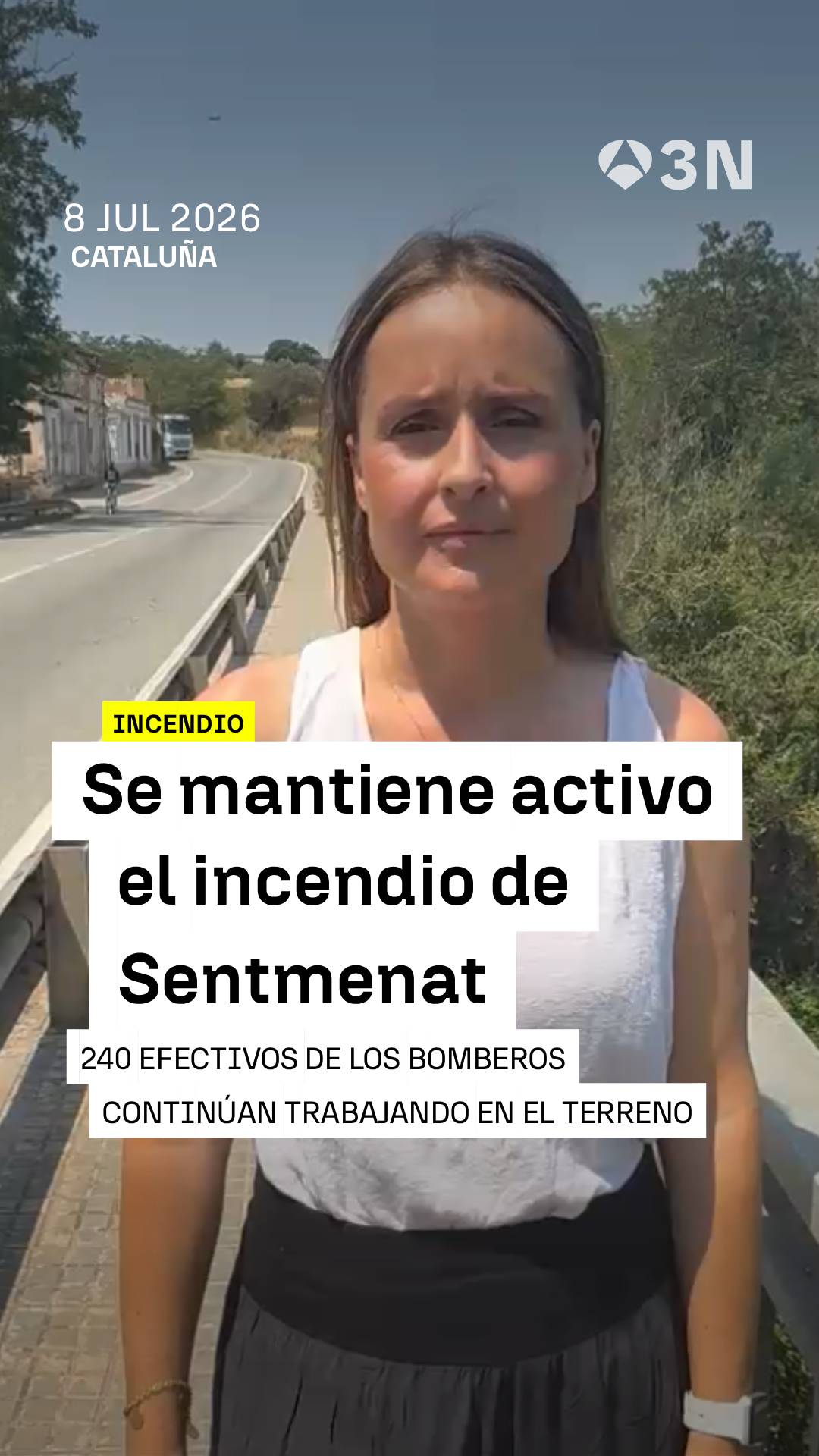 🔴El incendio de Sentmenat se mantiene activo