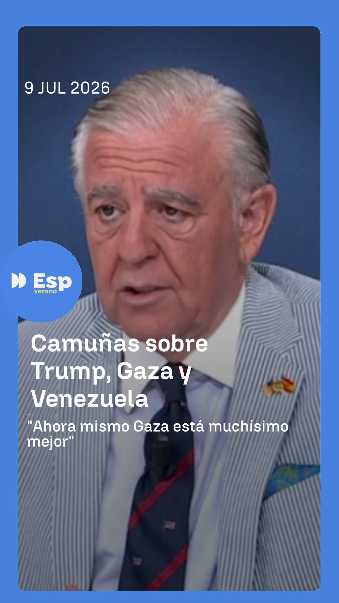 ➡️ Antonio Camuñas defiende a Donald Trump y sus políticas en Gaza y Venezuela.