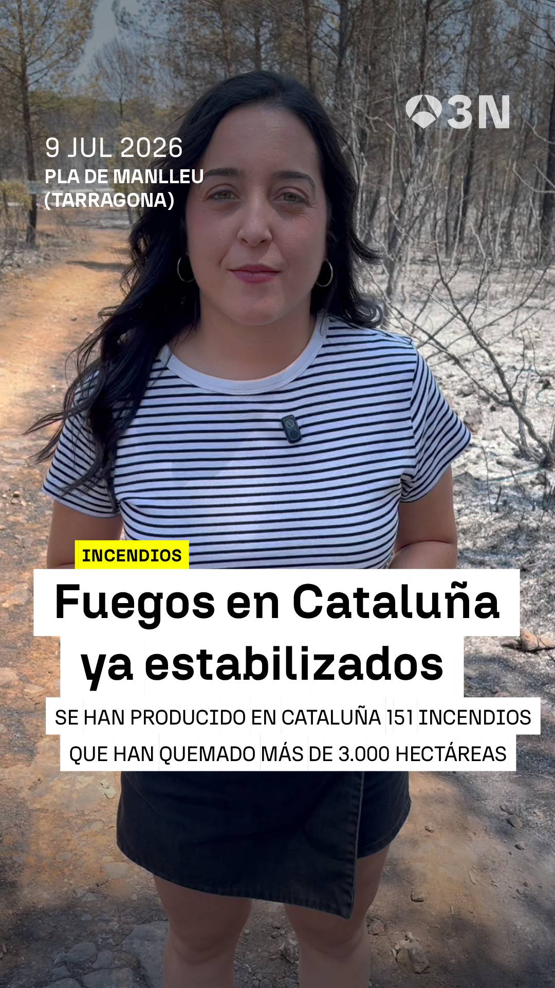 🚒 Los bomberos en Cataluña siguen trabajando para apaciguar los incendios aunque las llamas ya están estabilizadas