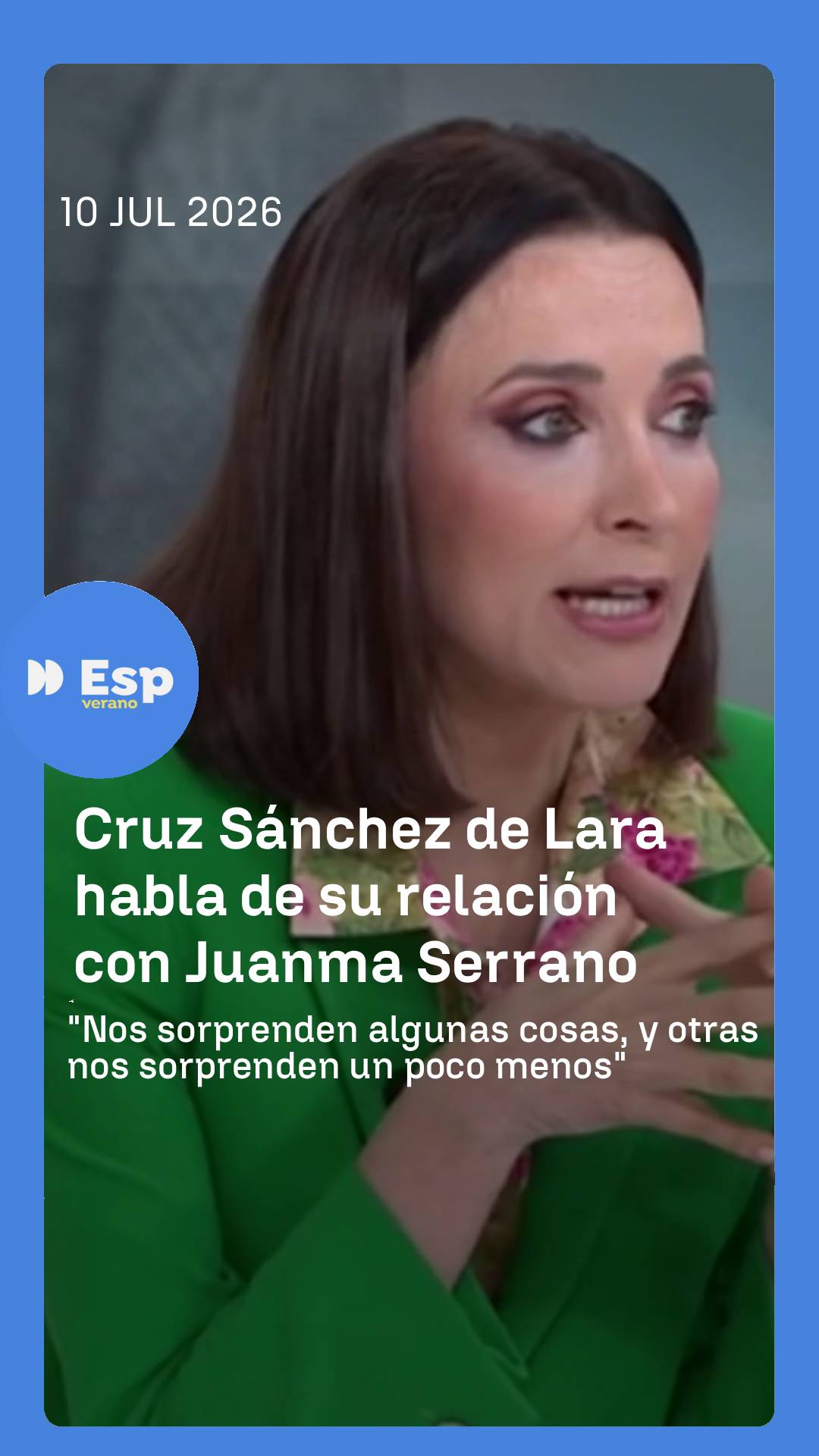 ➡️ Cruz Sánchez de Lara declara acerca de su relación con Juanma Serrano