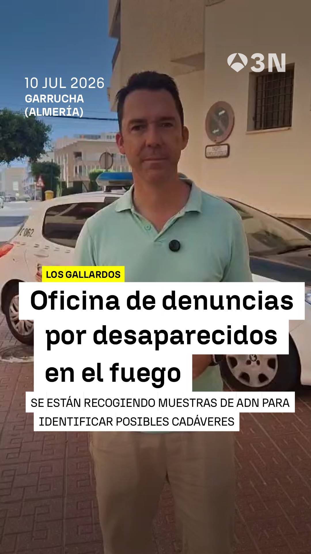 👮🏼 La comandancia de la guardia Civil de Garrucha, en Almería, ha habilitado una oficina para las denuncias por los desaparecidos en los incendios.