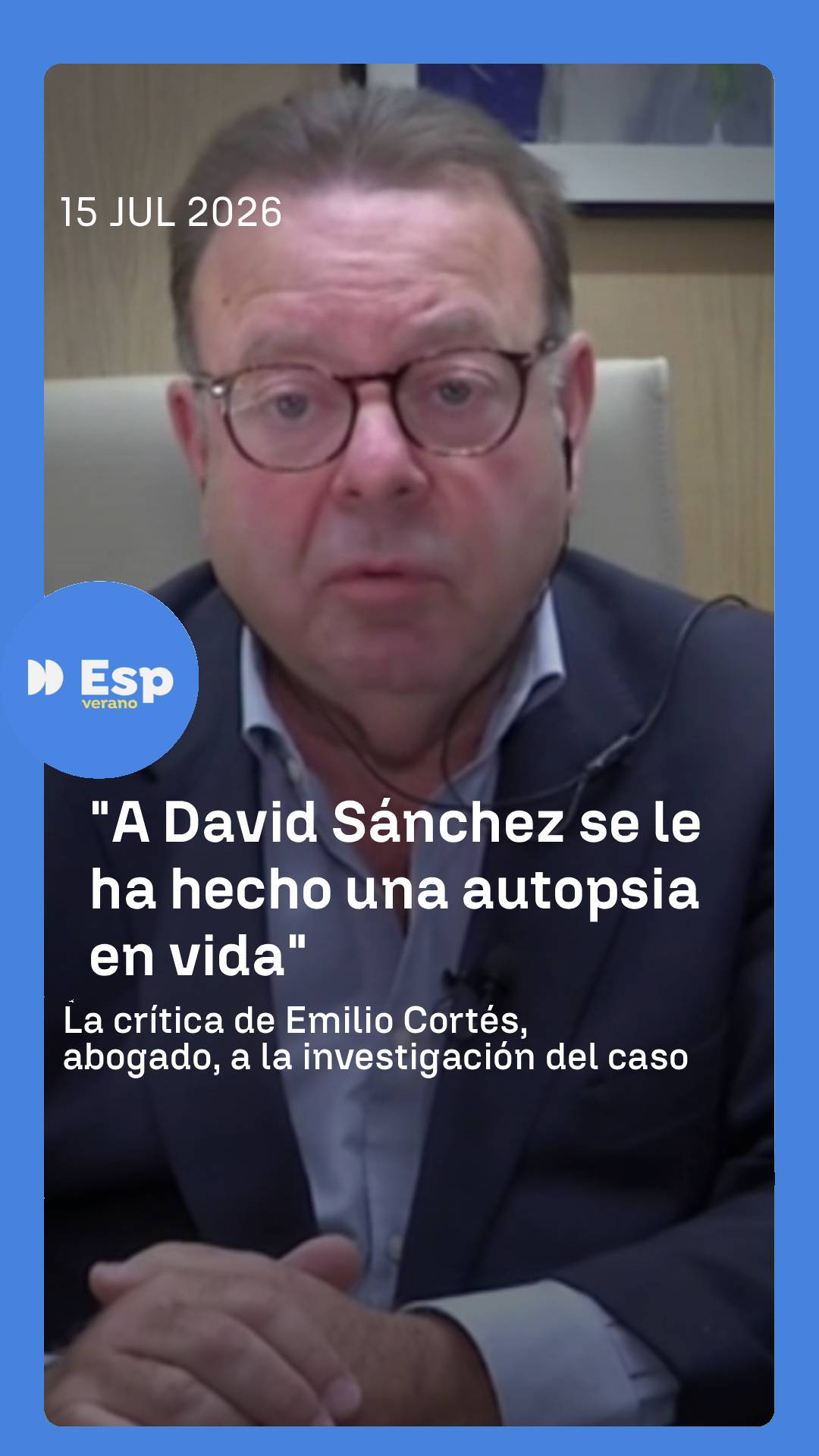 🤔¿Merece David Sánchez ser perseguido de esta forma por ser hermano del presidente del Gobierno?