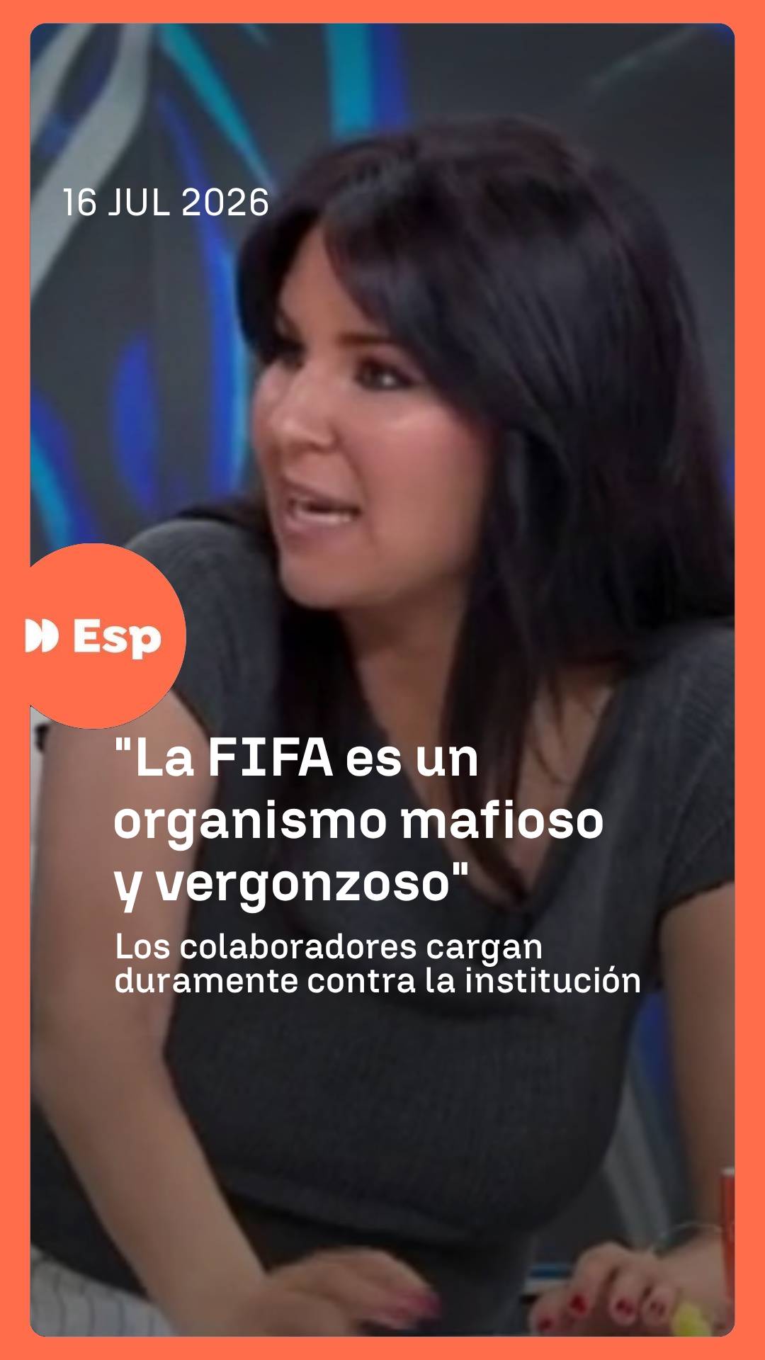 💥 La periodista Pilar Rodríguez Losantos critica duramente a la FIFA: 