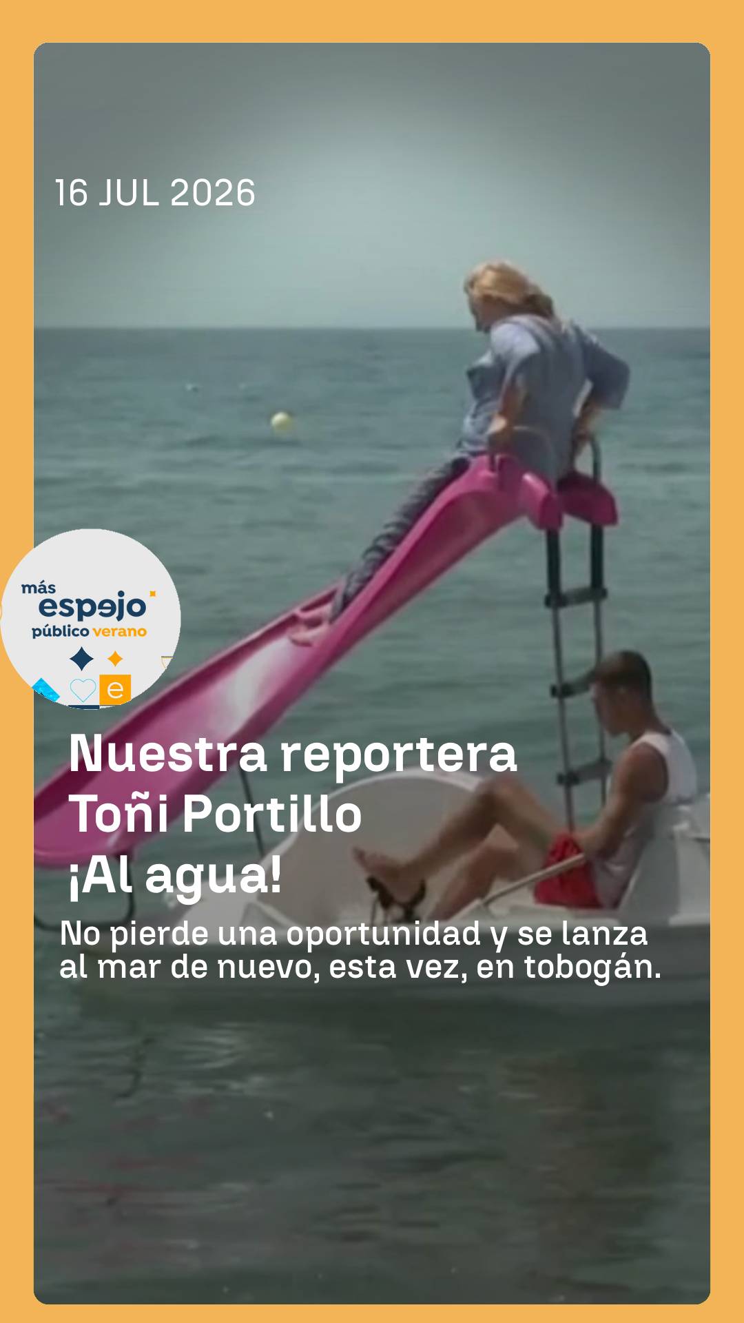 🏖️ Hace calor y Toñi no se puede resistir, por eso se lanza de nuevo al agua y esta vez...