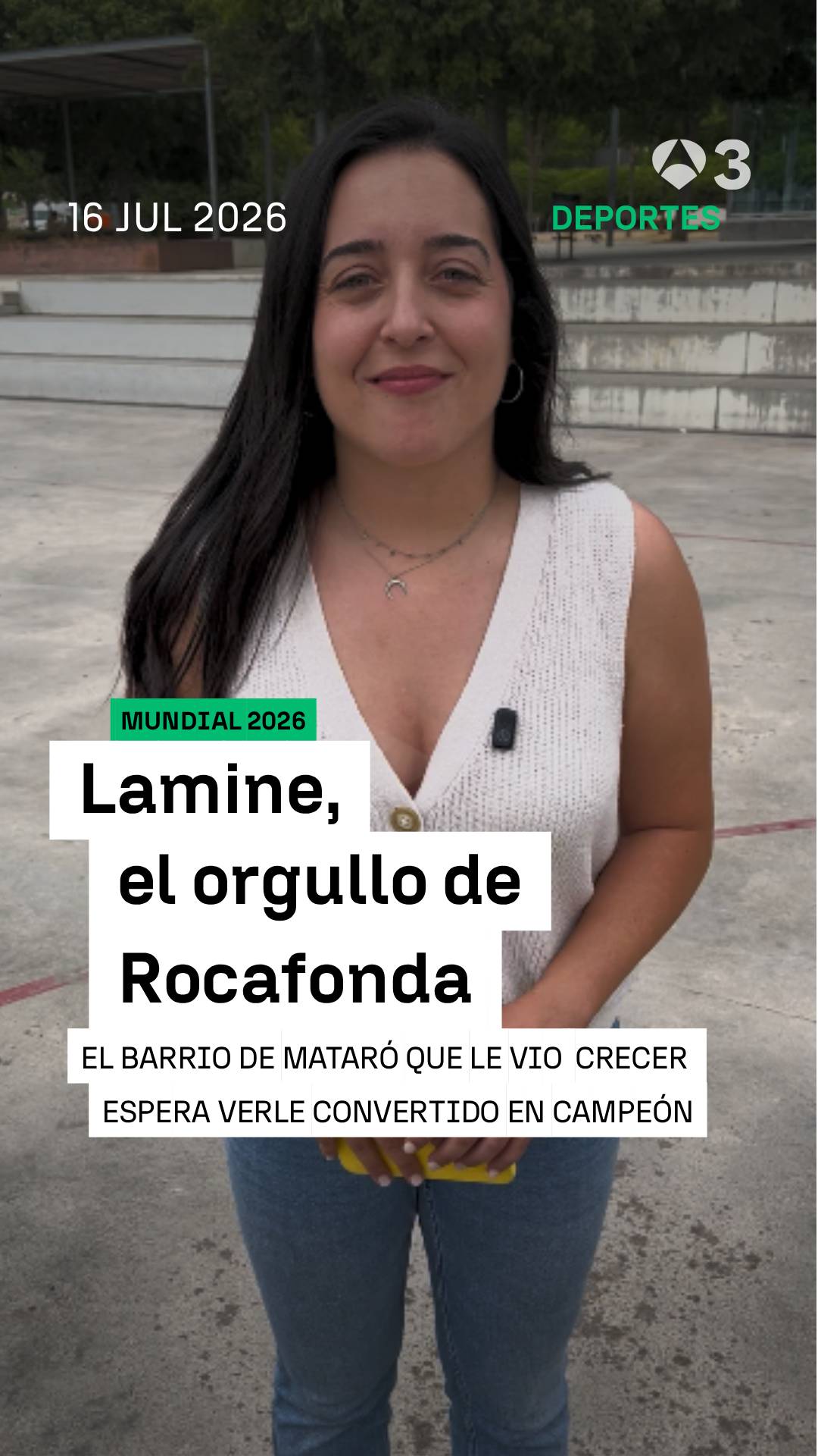 🏘️ El barrio de Rocafonda, en Mataró, vive con orgullo la llegada de Lamine Yamal a la final del mundial.