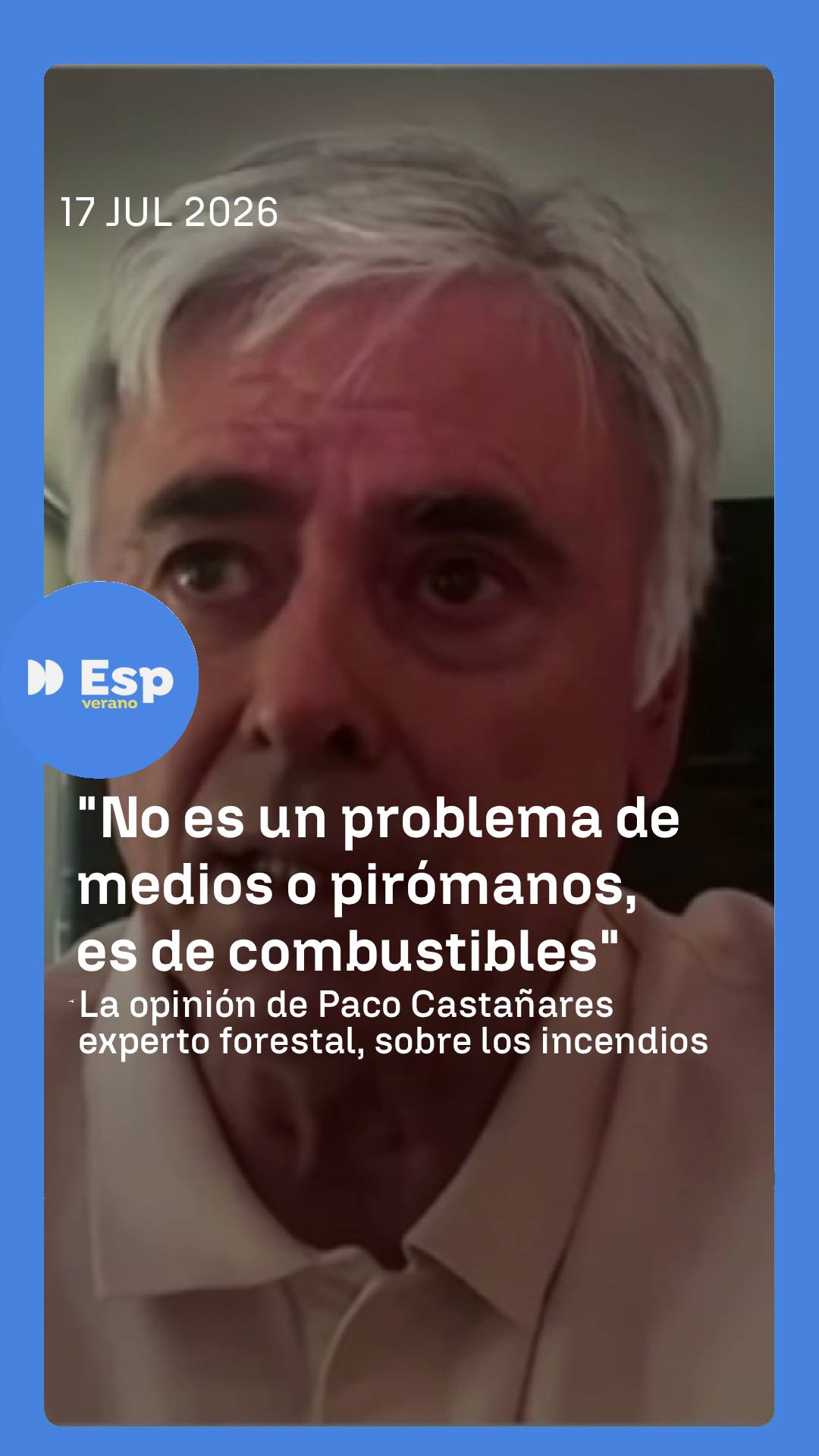 🔥 Hoy en Espejo Público el experto forestal Paco Castañares ha analizado la gestión de los incendios