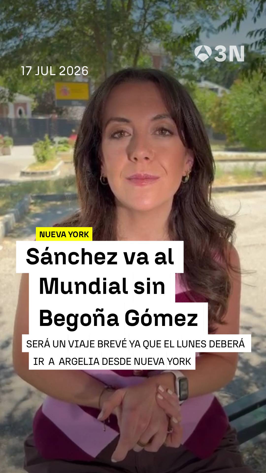 ✈️ Pedro Sánchez ha anunciado que acudirá a la final de la copa del Mundo en Nueva York, aunque lo hará sin la compañía de Begoña Gómez, quien ya está libre de las medidas cautelarias.