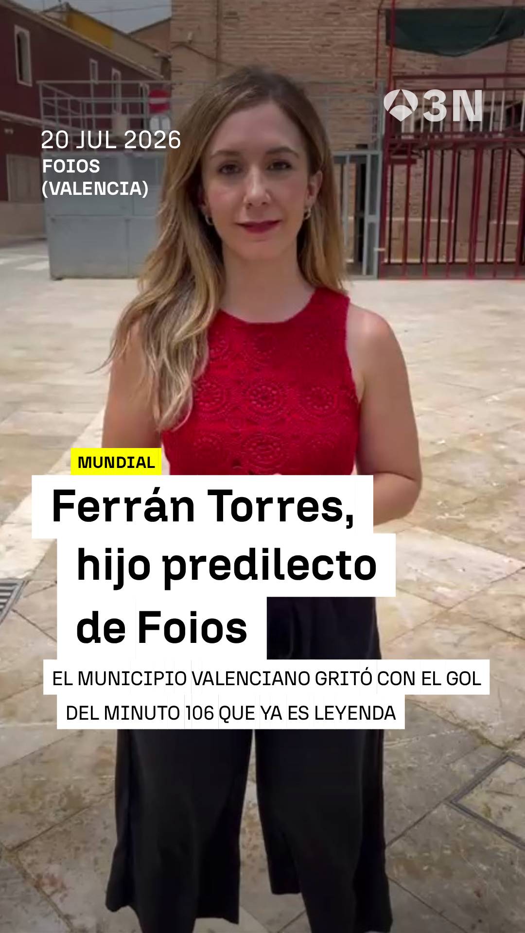 🏆 El pueblo de Ferrán Torres, la localidad valenciana de Foios, vivió con emoción la victoria de España y, sobre todo, el gol ganador de su vecino más ilustre.