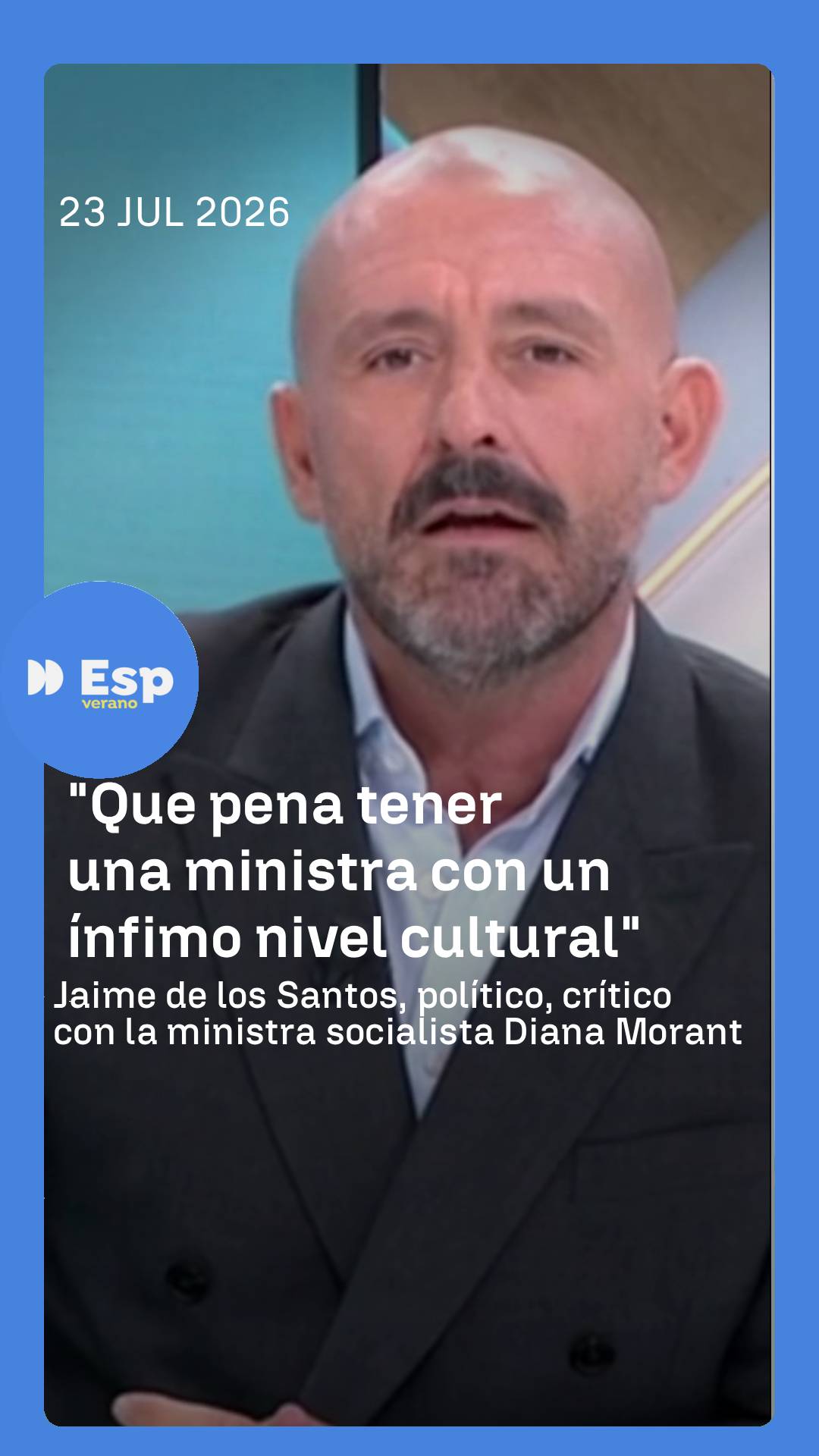 🗣️La crítica feroz de Jaime de los Santos: 