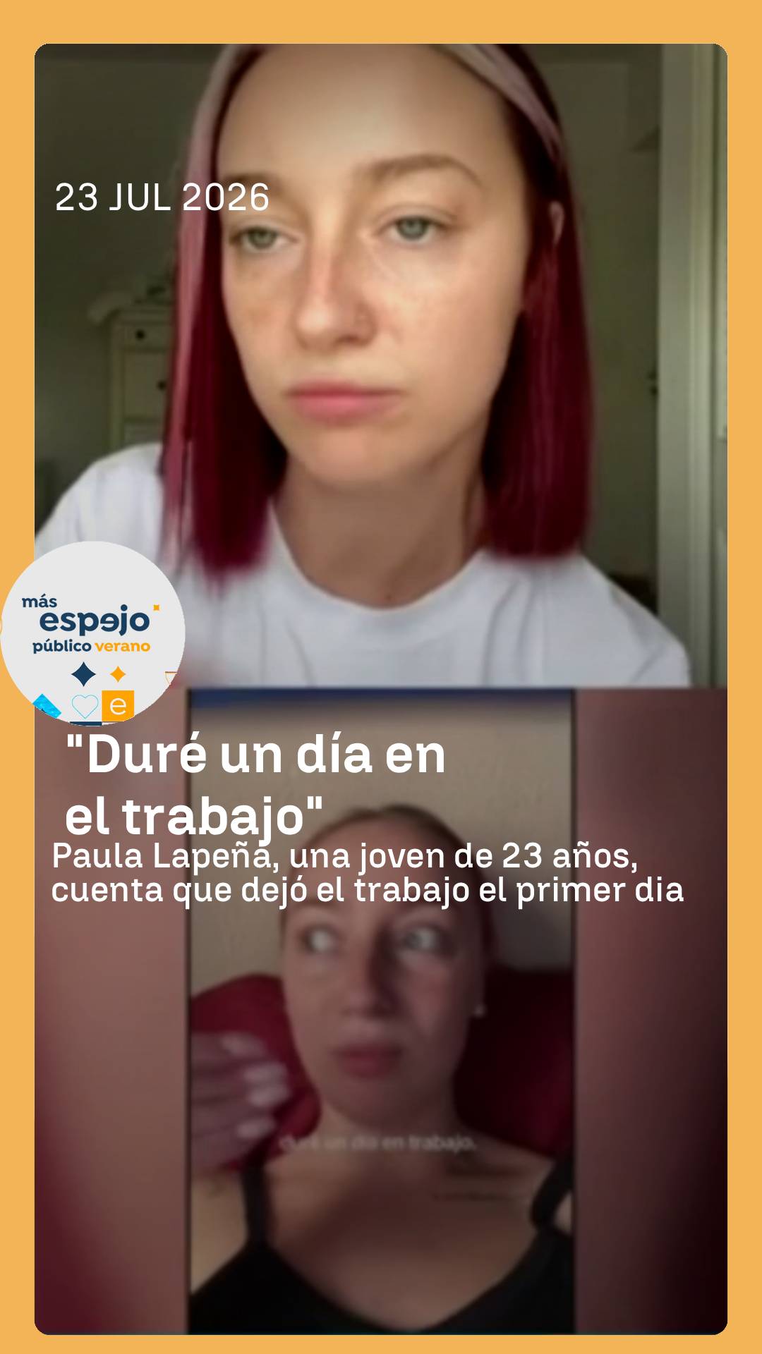 🗣️ Paula Lapeña explica por qué dejó su trabajo tras solo un día: