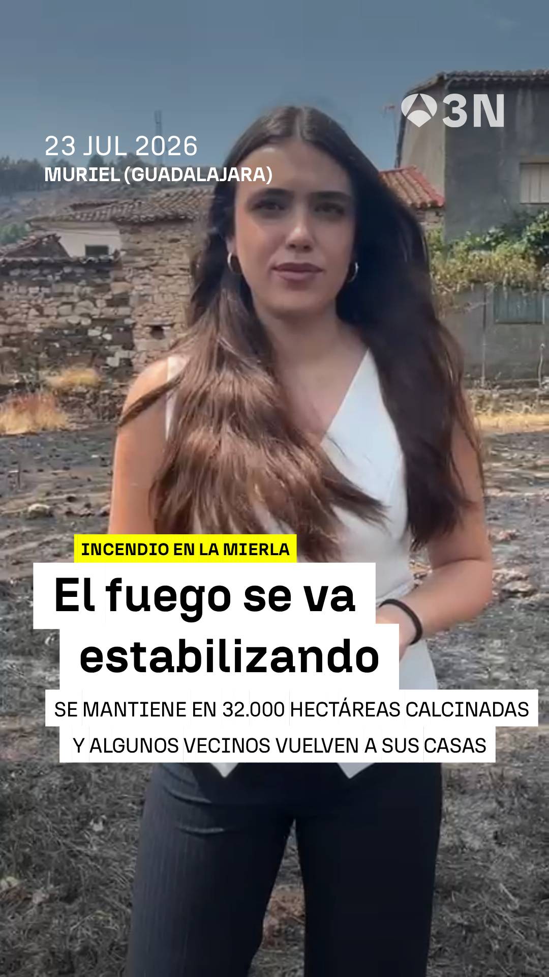🔥👨🏽‍🚒 El incendio de La Mierla, en Guadalajara, se va estabilizando tras 32.000 hectáreas calcinadas