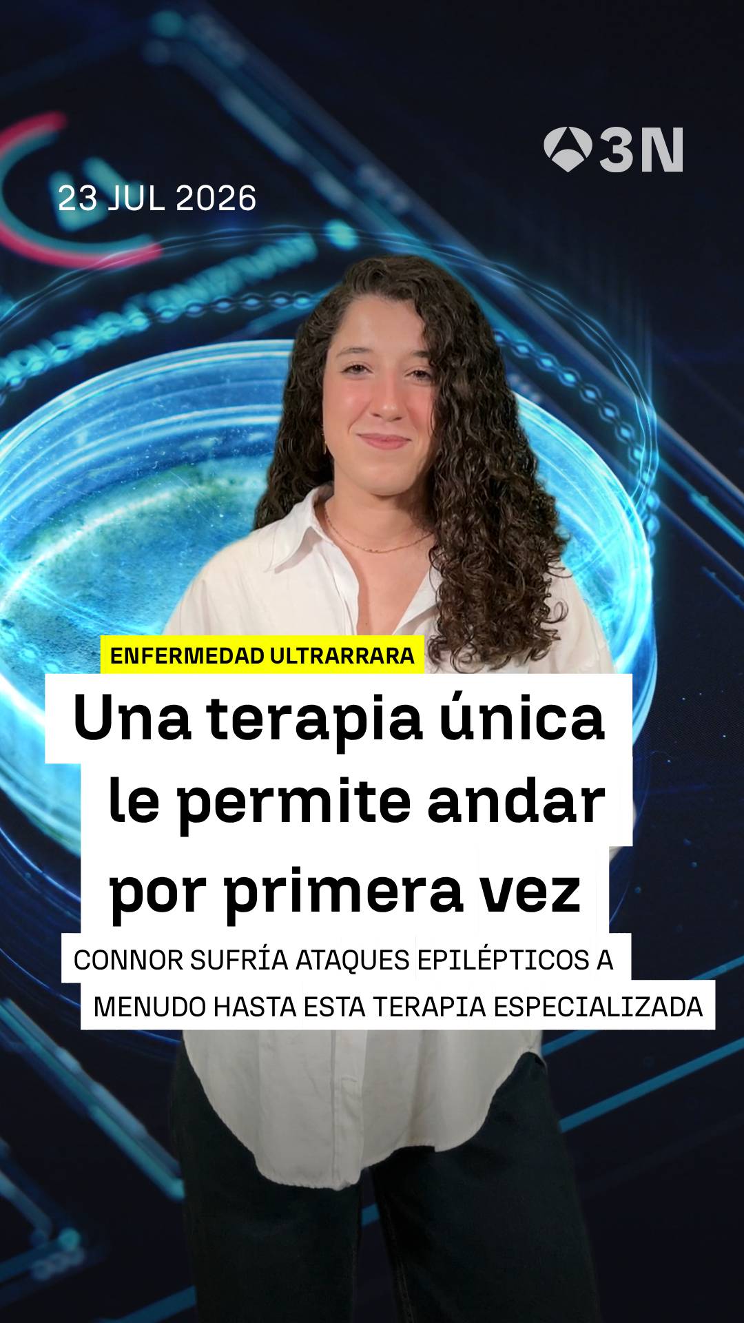 🧠 Connor, un joven estadounidense con epilepsia grave camina por primera vez gracias a una terapia exclusiva para él