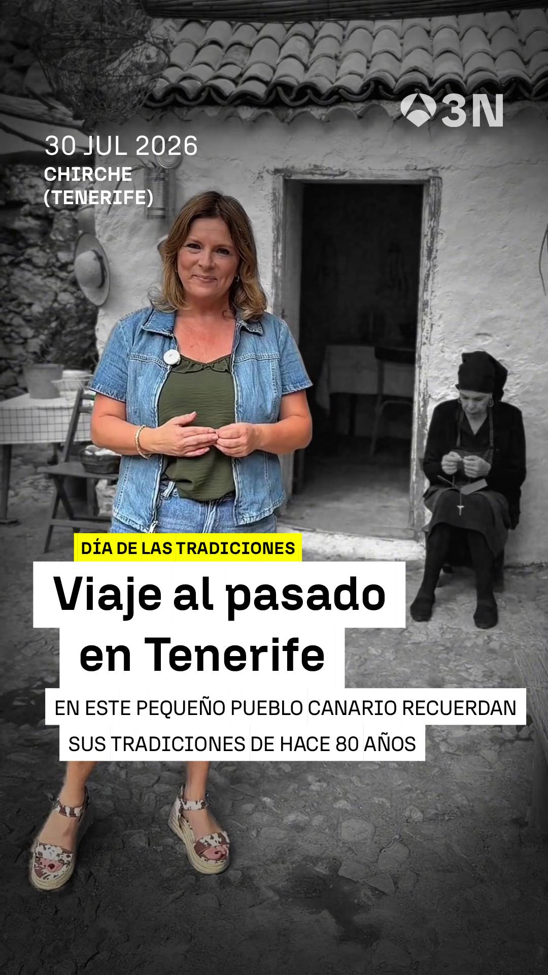 🇮🇨 Chirche,un pueblo de Tenerife logra viajar 80 años al pasado transformando por completo sus calles y a sus vecinos en el llamado 