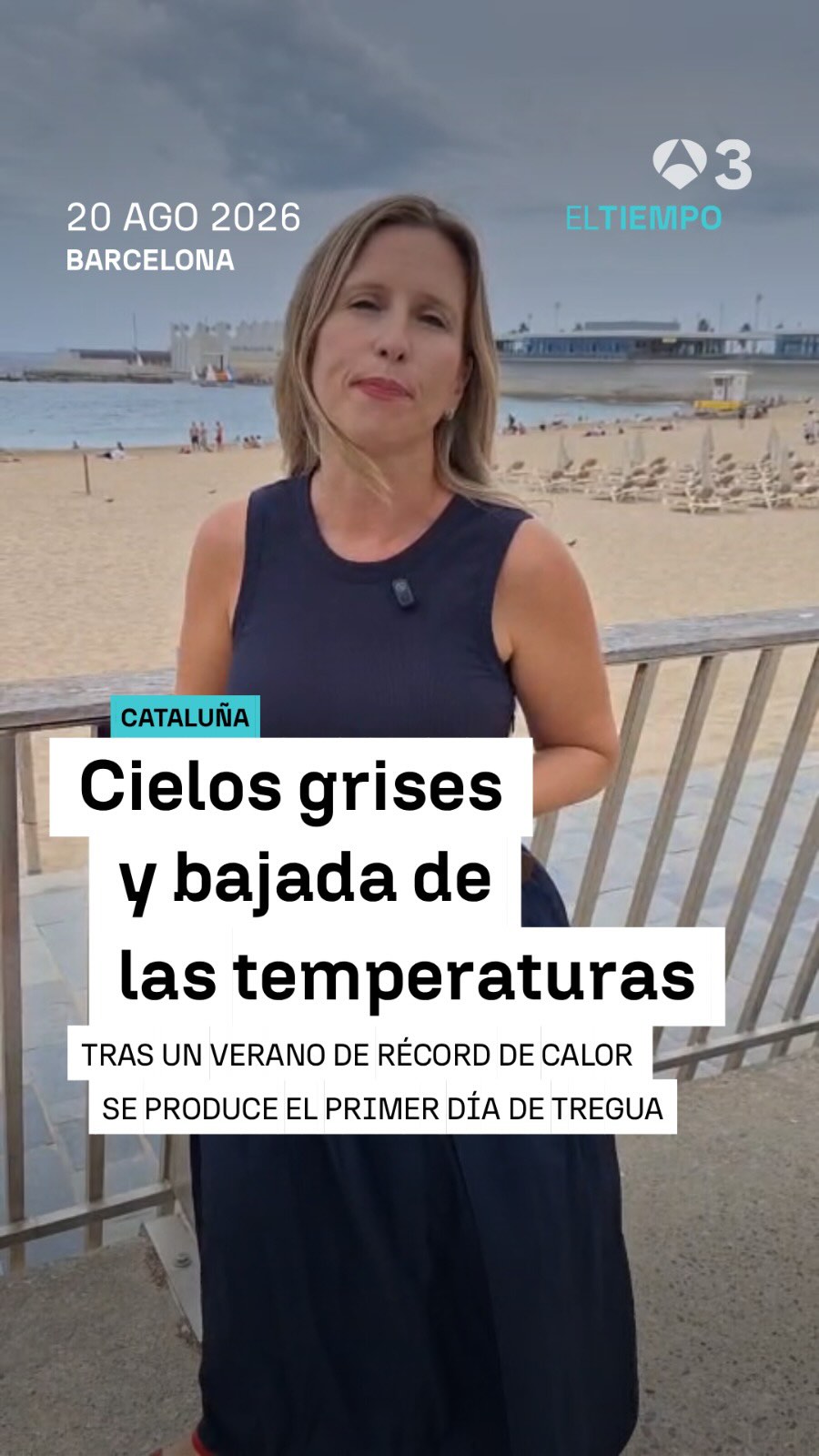 🌥️ Cataluña amanece con cielos grises y nubes
