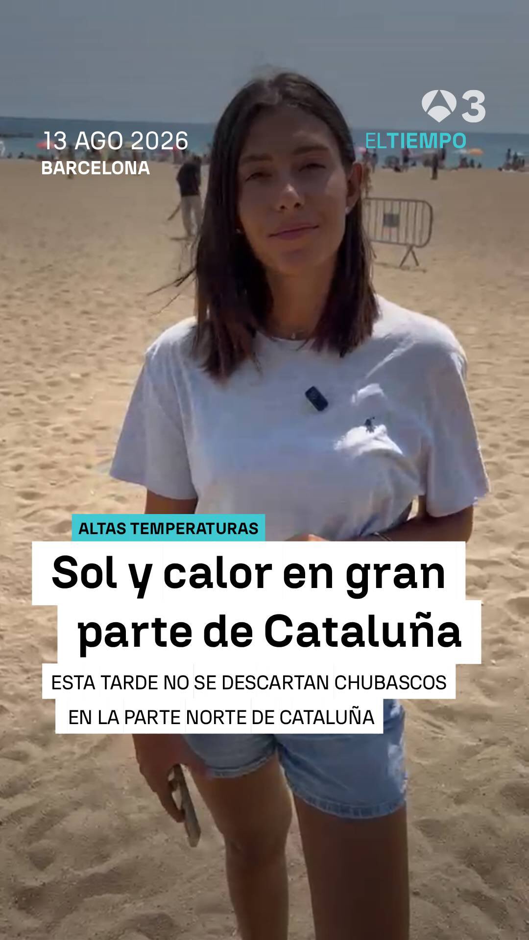 ☀️ Sol y calor en gran parte de Cataluña aunque hay amenaza de chubascos en la zona norte