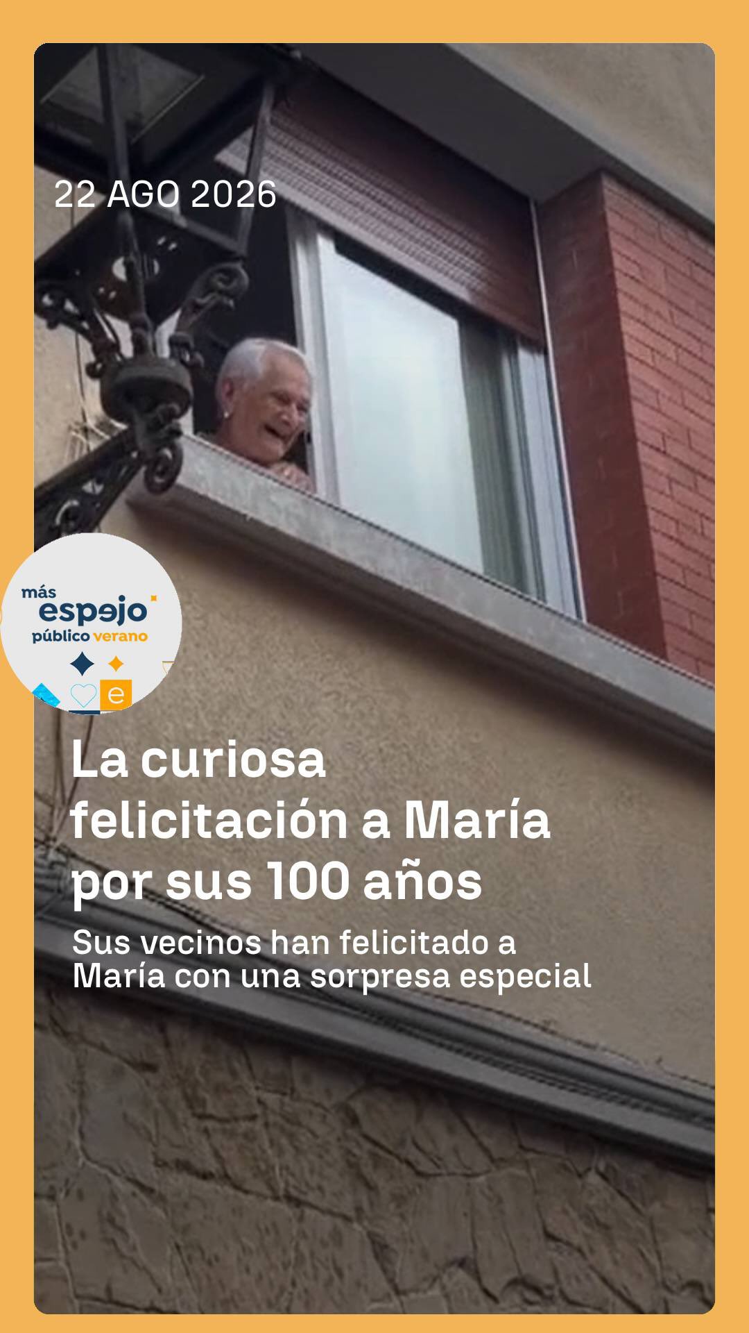 🤩 María cumple 100 años y sus vecinos le preparan una sorpresa que ya es viral