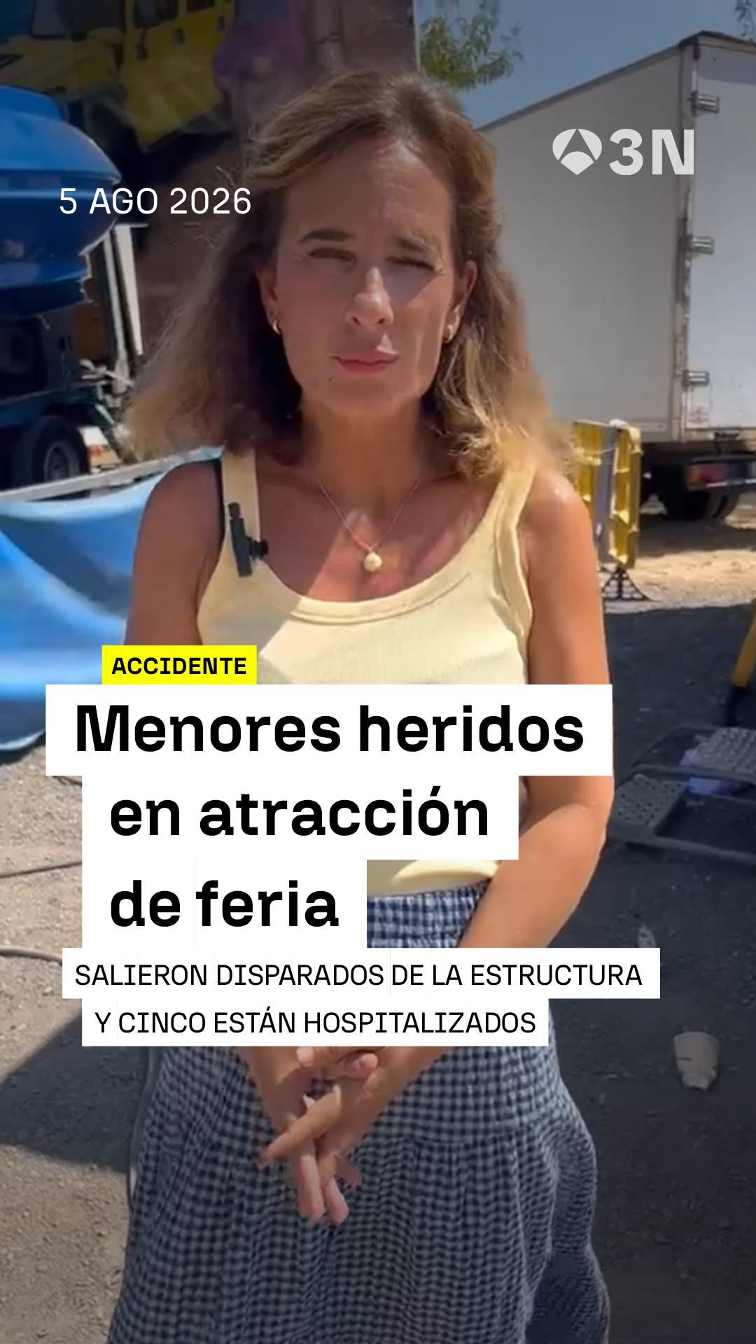 🎡 Ocho menores heridos, dos graves, al salir despedidos de una atracción en la fiesta mayor de Tona, Barcelona.