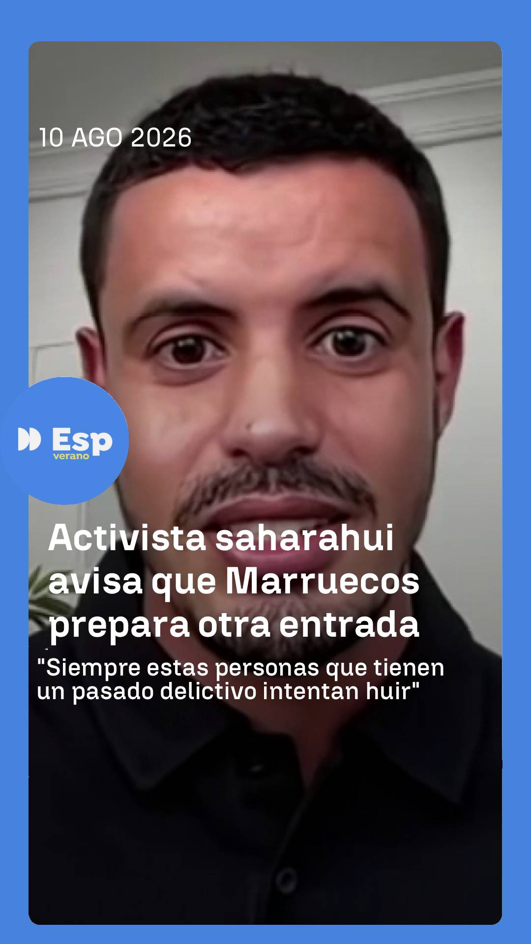 🌍 Taleb Alisalem, activista saharahui, explica cómo hay una clara intencionalidad en el régimen marroquí de reavivar el nacionalismo que reclama territorios españoles.