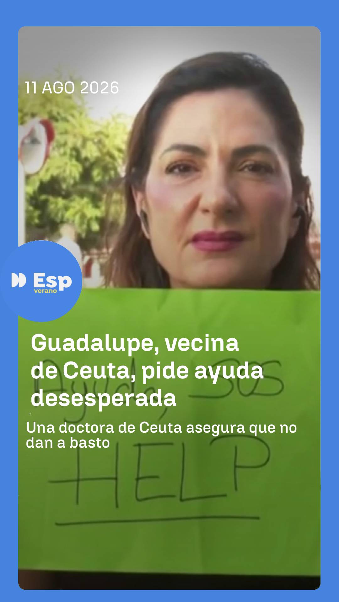 ➡️ Guadalupe asegura que los ceutíes no pueden ni bañare en el mar porque pueden contraer múltiples enfermedades.