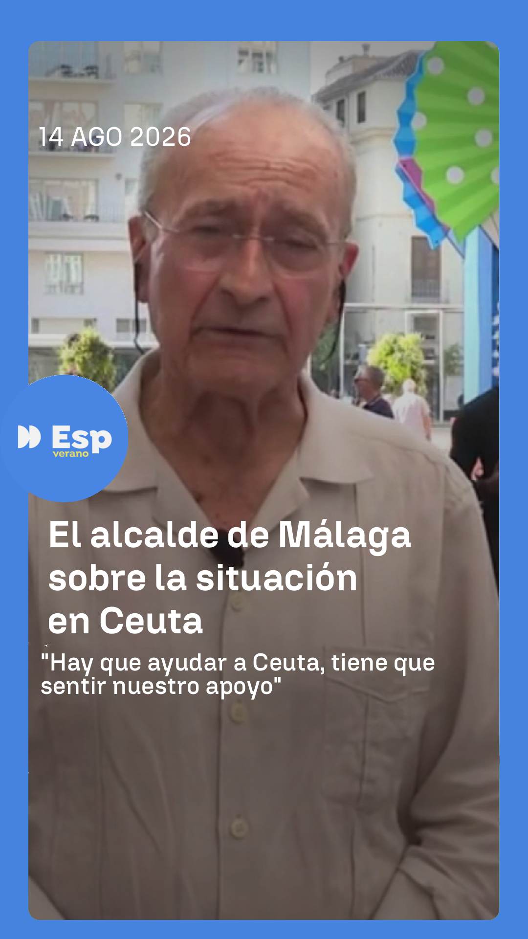 ➡️ Hablamos con Francisco de la Torre, el alcalde de Málaga, y le preguntamos sobre la difícil situación en Ceuta.