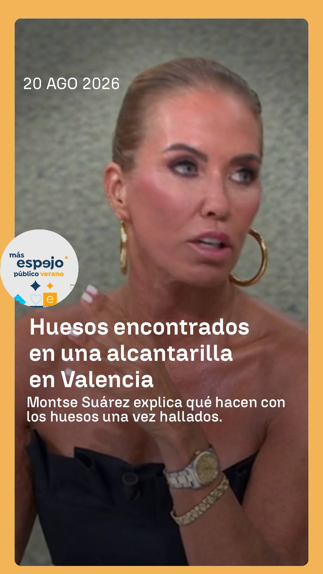 ➡️ Montse Suárez explica qué procedimiento sigue la policía científica una vez se encuentran restos humanos.
