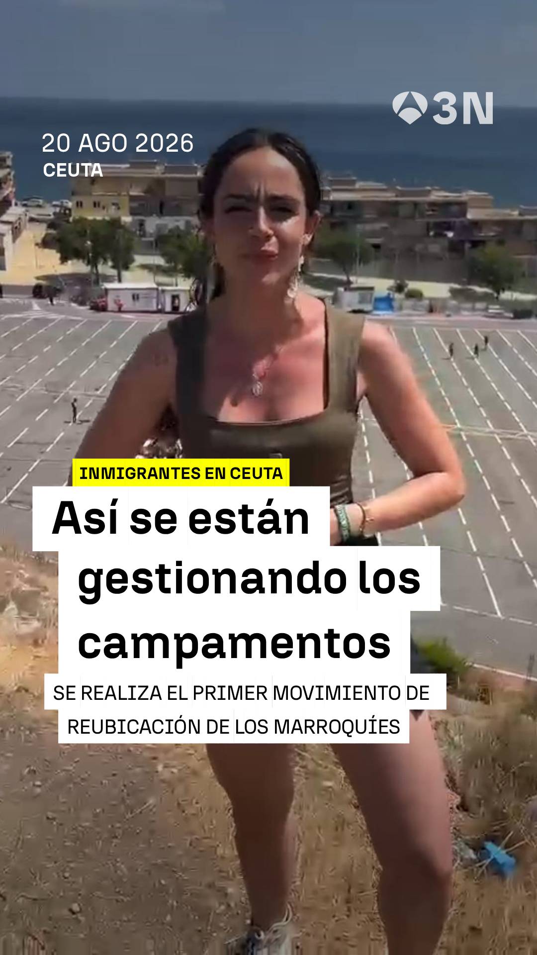 ⛺ Ceuta inicia la reubicación de inmigrantes en Loma Margarita y Loma Colmenar tras 20 días de espera.