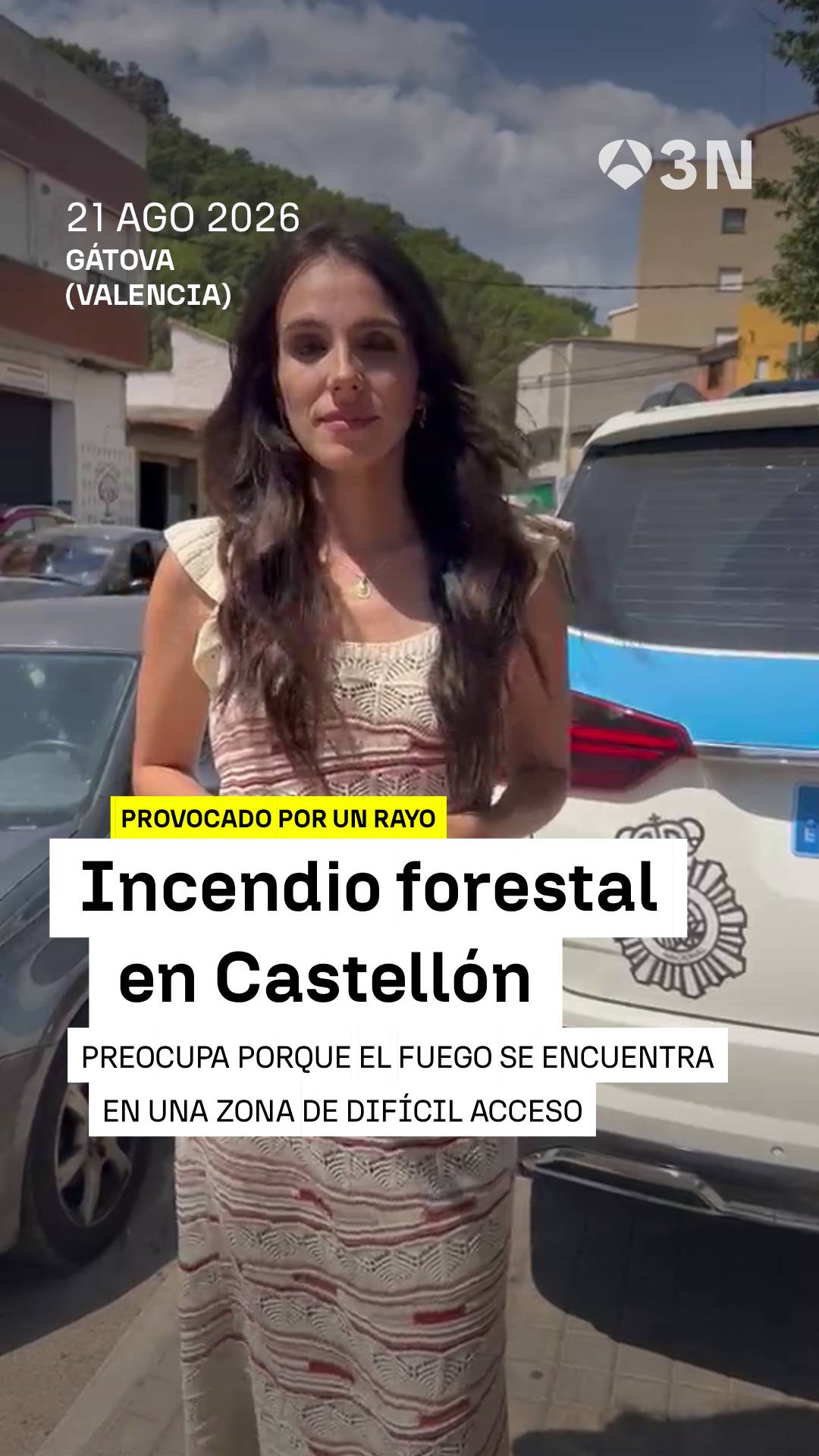 ⚡ La caída de un rayo y las tormentas secas han desatado este incendio en Segorbe, Castellón