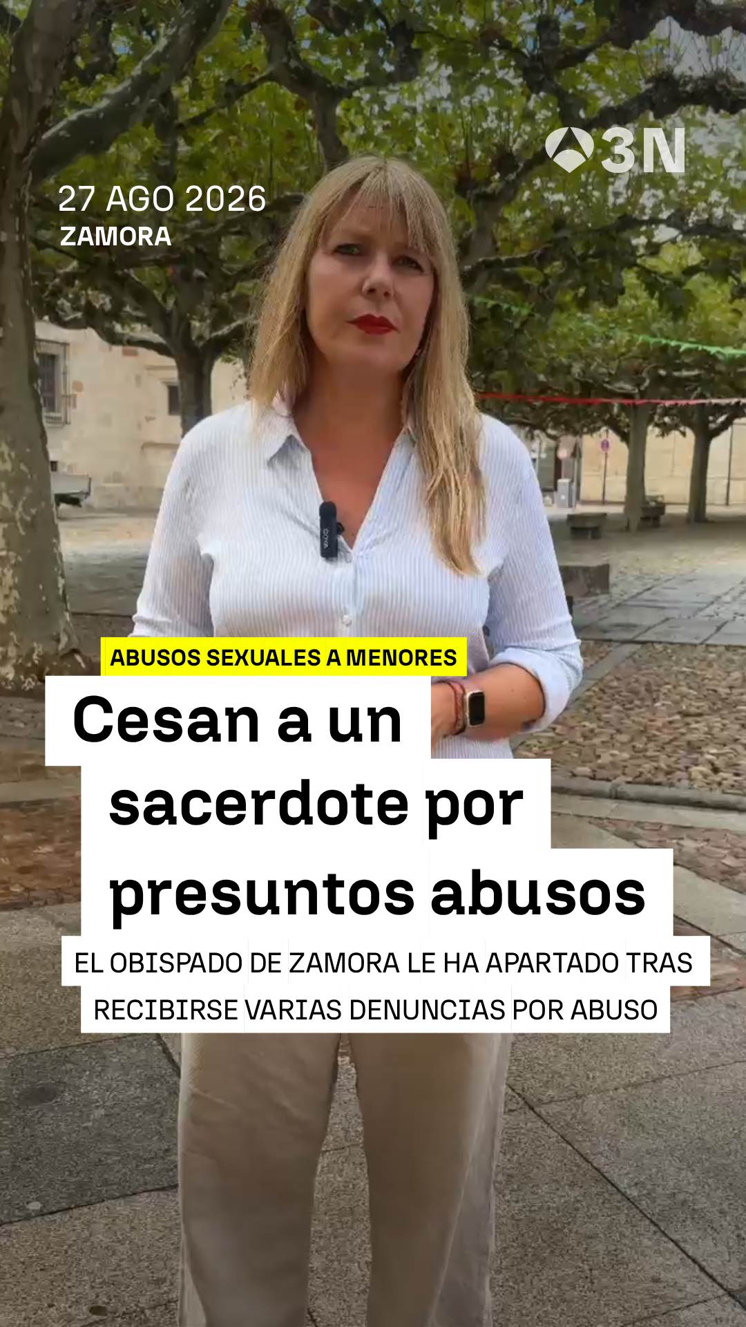 ⚠️ Un sacerdote de la diócesis de Zamora ha sido cesado de toda su actividad tras registrarse varias denuncias por presuntos abusos sexuales.