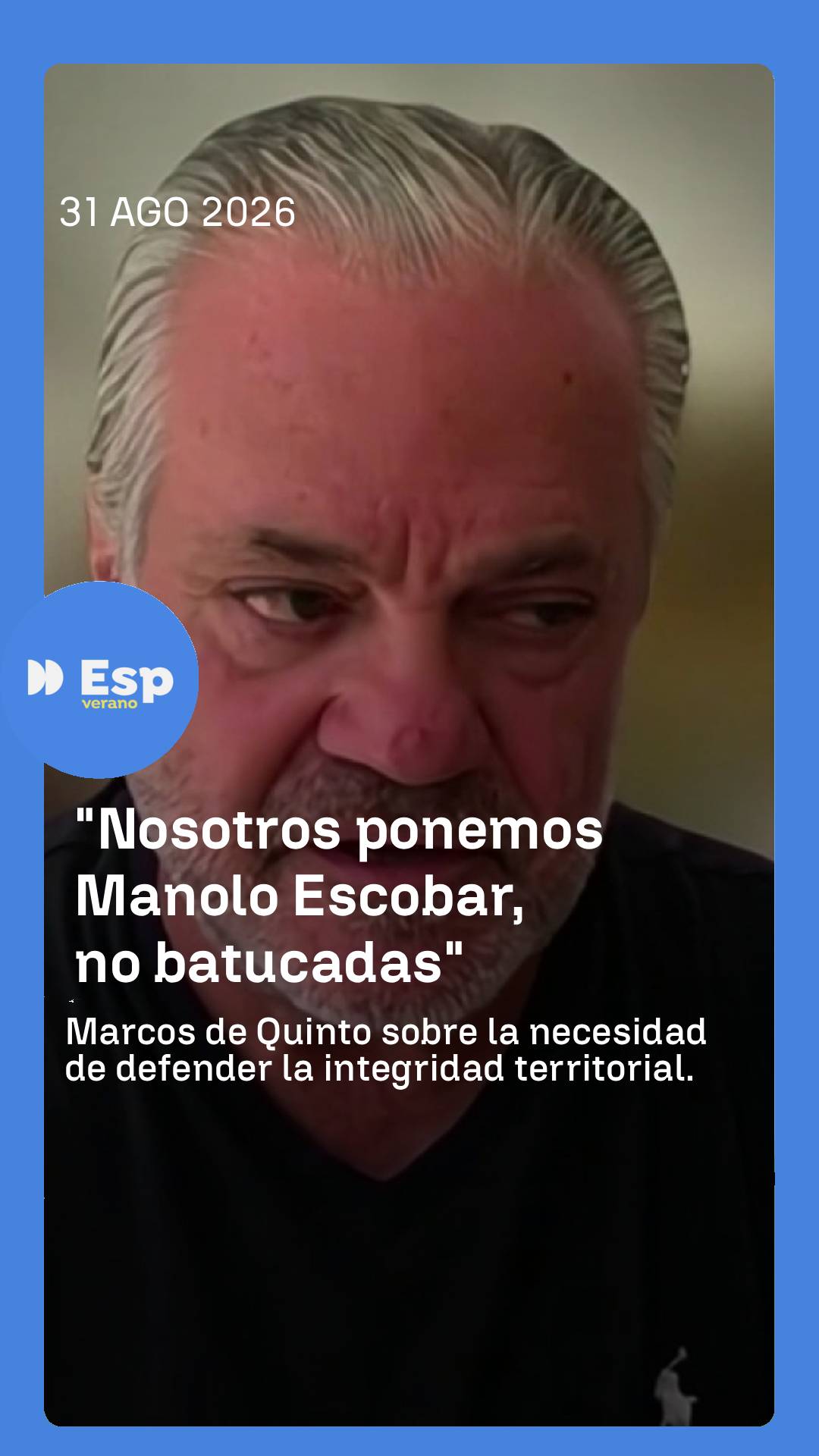 ➡️ El empresario y ex diputado Marcos de Quinto habla sobre las manifestaciones en Ceuta para reivindicar la integridad nacional.
