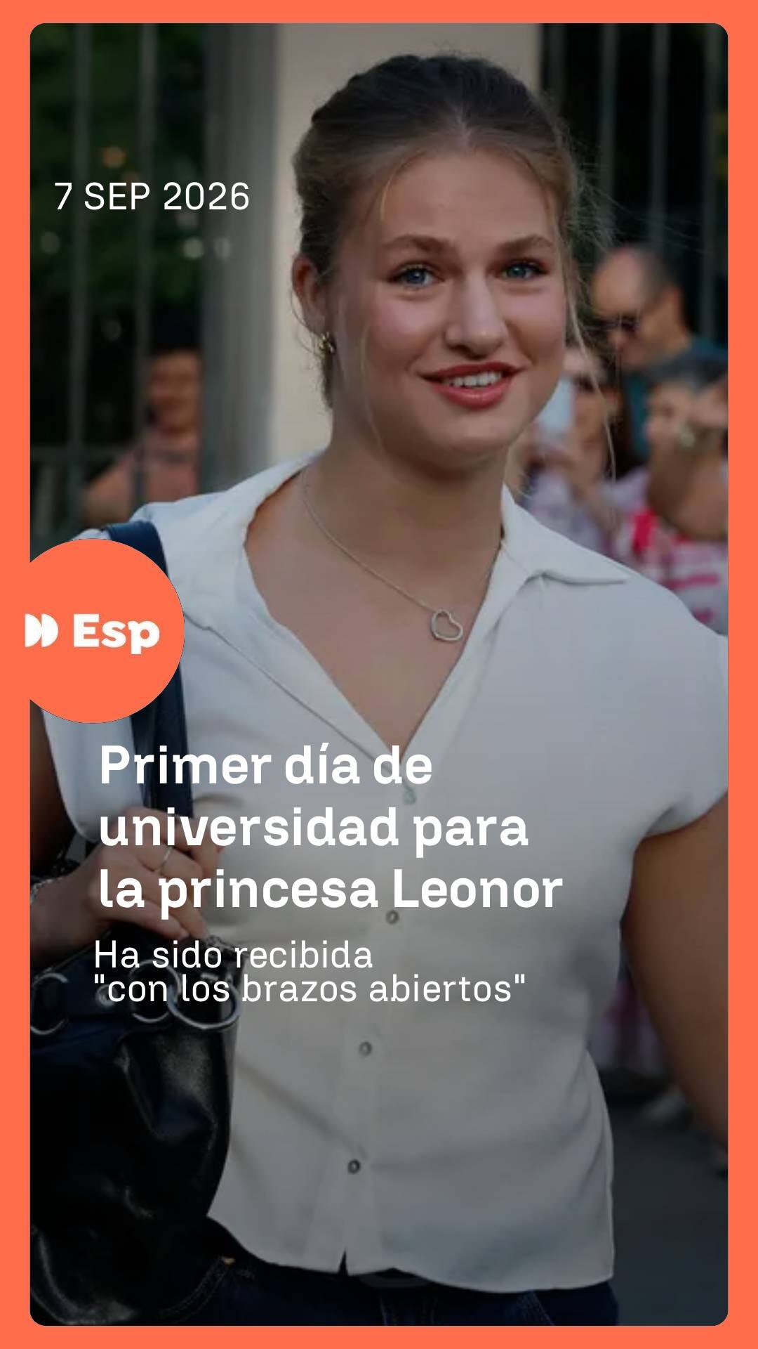 👑 Este lunes la heredera al trono de España ha acudido a la Universidad Carlos III de Madrid en el inicio del curso académico.