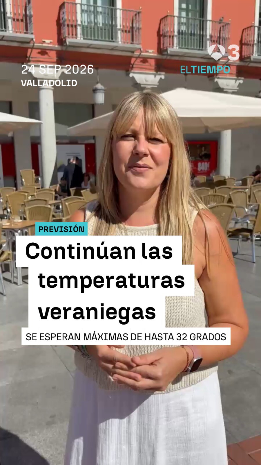 🌡️ Las temperaturas veraniegas continúan en varios lugares de España como Valladolid