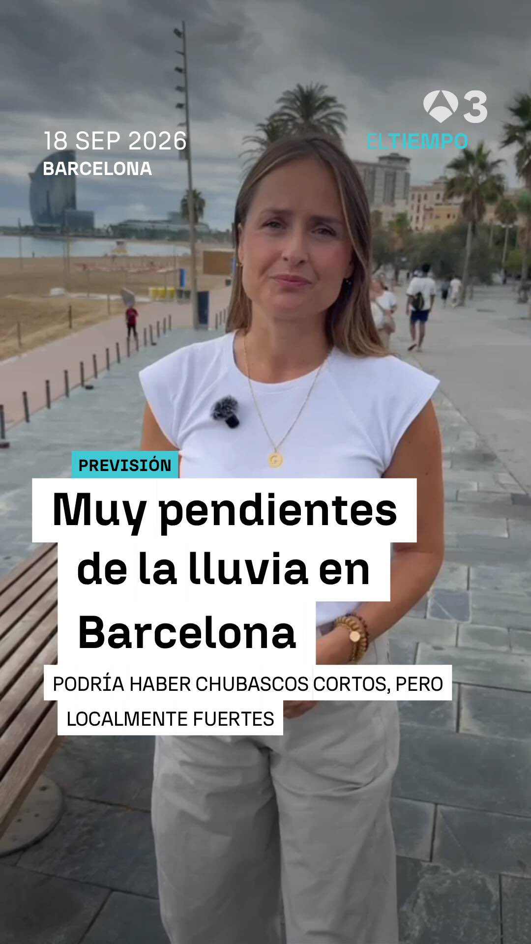 ☔🌧️ Chubascos cortos pero localmente fuertes en Cataluña, que pierden intensidad a lo largo del día