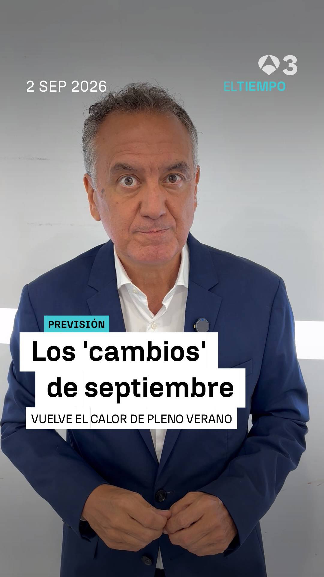 👀😜 Septiembre llega con cambios en las temperaturas...