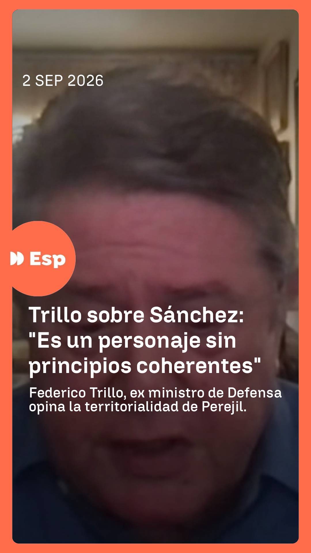 ➡️ Federico Trillo, es ministro de Defensa, da su perspectiva sobre la territorialidad de Perejil.