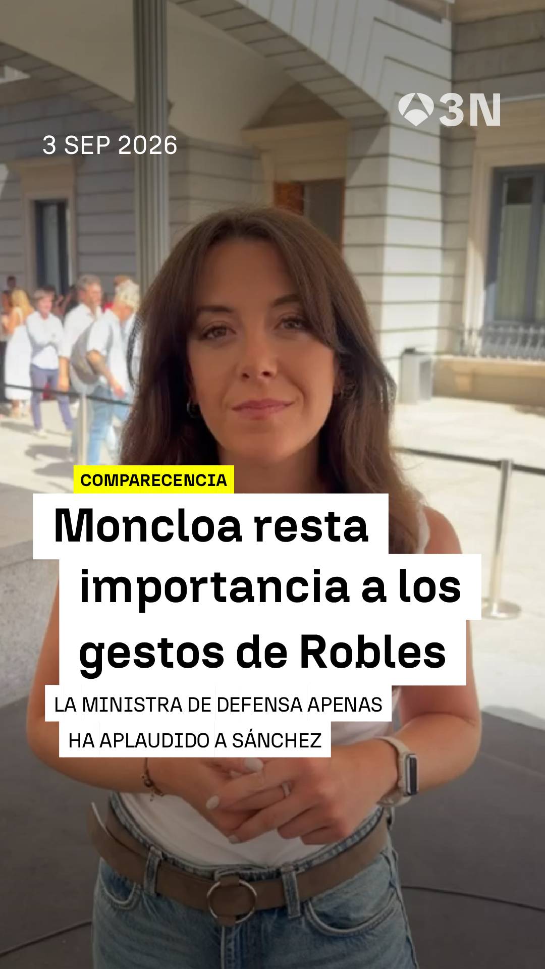 💥👀 La ministra de Defensa apenas ha aplaudido a Sánchez durante la comparecencia, algo que ha aprovechado Rufián calificándolo de 