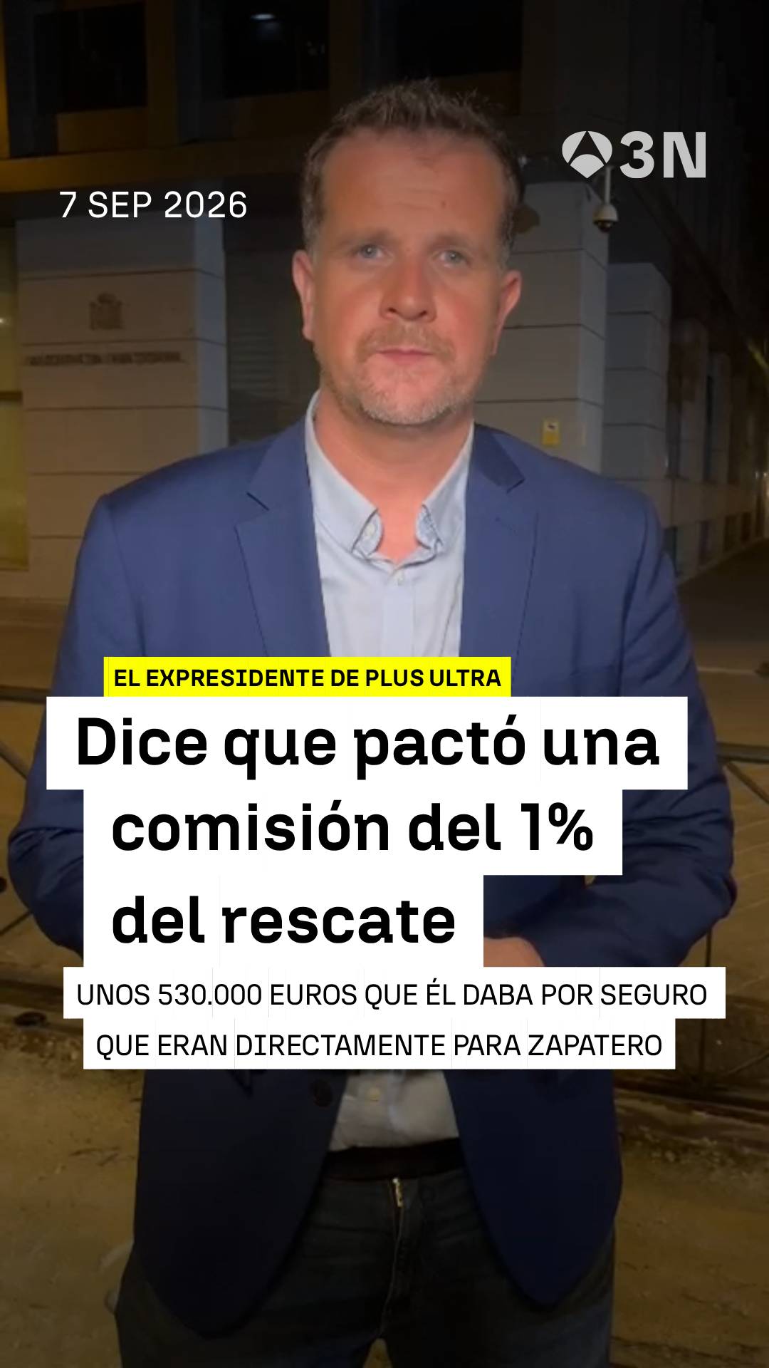 🔴👉🏼 Julio Martínez Sola, expresidente de Plus Ultra, ha confirmado una comisión del 1% por el rescate